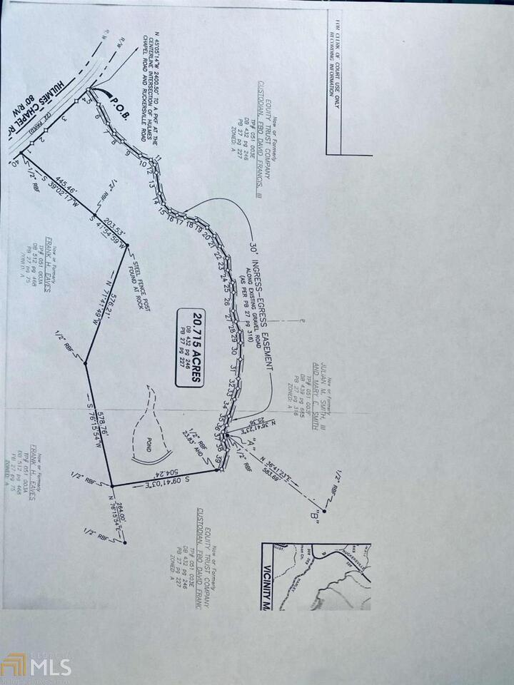 20.72 Acres within a few miles of Richard B Russell State Park and Lake. Property has 425 ft road frontage on Hulmes Chapel Road and over 1500 ft road frontage on Gravel Springs Drive PLUS a nice pond on the back of the property. This is a gem, dont miss out. Property is subject to an application for conservation use assessment of agricultural property. You can build on an acre will in CUVA.
