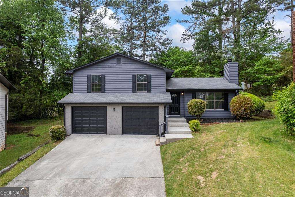 Welcome to your dream home - a beautifully remodeled residence where no detail has been overlooked. This four-bedroom, two-bathroom home has been completely renovated from top to bottom, featuring brand-new flooring, fresh interior and exterior paint, updated electrical systems, and new plumbing throughout. Upon entering, you are greeted by a spacious open-concept dining area, with a cozy fireplace serving as the perfect focal point for gatherings. The seamless layout flows effortlessly into a custom-designed kitchen, complete with luxurious granite countertops, a striking waterfall island, and premium finishes designed to impress. The upper level features three generously sized bedrooms and fully remodeled bathrooms, where no expense was spared to create a sleek, modern, and functional living space. On the lower level, you can also find a bedroom. Every element of this home has been thoughtfully curated to deliver the elegance and feel of a brand-new home - without the brand-new price tag. Situated in a quiet cul-de-sac within a desirable neighborhood, this home offers convenient access to major highways, shopping centers, and everyday amenities, making it the perfect combination of style, comfort, and location. This is more than just a home - it's a true masterpiece of craftsmanship and design. Don't miss your chance to make it yours. Schedule your private tour today and experience firsthand the unmatched beauty and value this home has to offer! NOT FHA ELIGIBLE UNTIL 6/25.