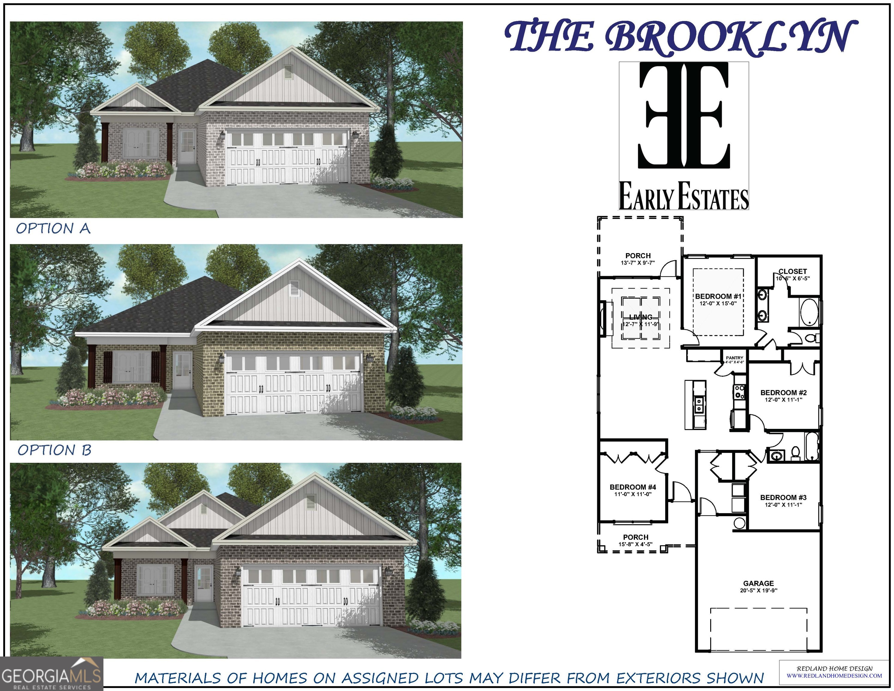 NEW STUNNING 4BR/2BA!!!! Brooklyn Plan - This will be a custom build offering such amenities as a massive Living Room w/a showstopper elegant electric fireplace, double trey ceiling, & crown molding. The gorgeous kitchen offers custom cabinetry, granite countertops, tiled backsplash, island, walk-in pantry, & an eat-in area. Cozy up in the large Owner's Suite equipped w/builder's unique style ceiling, a walk-in closet & a stunning bathroom with a walk-in locker style shower w/ceramic tile and a decorative design, dual vanities, garden tub w/ceramic tile surround. THIS IS A MUST SEE!!!!! This home will also come with a covered back porch, sod and sprinkler system. Photos are of a similar plan.