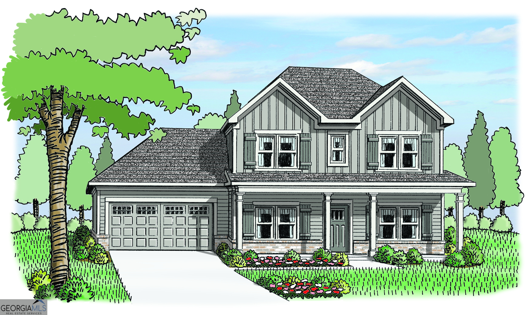 The Jackson - Unique 4 bedroom / 3 bath home with formal dining room, study and guest room on the main level. The open kitchen with large serving bar, breakfast area and family room with optional fireplace are perfect for entertaining. Walk-in pantry, mud room and entry foyer are additional features on the main level. The Owner's retreat is located upstairs and boasts a trey ceiling, double vanity bath, separate shower and garden tub plus a generous walk-in closet. There are 2 additional bedrooms upstairs, both with walk-in closets.