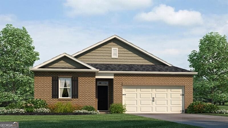 Rome, GA is now home to the new Kerry floorplan at 29 Coggins Place close to Rome Tennis Center. This ranch floor plan has everything your family needs in 1,475 square feet. 3 Bedrooms and 2 Bathrooms with a 2 car garage. As you enter front foyer from the porch, a hallway to left leads you to one of the bathrooms and the 2 additional bedrooms. Transform one of the bedrooms to suit your family needs into a home office or playroom. Plenty of storage available throughout the home with two extra coat closets, one adjacent to garage across form the large laundry room. Main open concept living area. Kitchen boasts granite countertops, an expansive island and stainless steel appliances for the chef in the family. Enjoy the outdoors from covered back patio. Homeowners can rest and relax in primary bedroom on separate side of home tucked in the back corner with impressive primary bedroom which has a large walk-in closet and bath with granite countertop dual vanities. Come out today for more information on 29 Coggins Place.