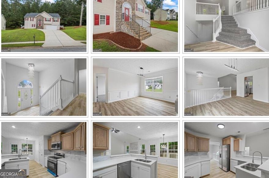 COME SEE this NEWLY RENOVATED 2-story beauty, nestled in the sought-after Trelawney community in Covington! This spacious 5-bedroom, 3-bathroom home offers a perfect blend of style and comfort. Featuring a split-level design, the home boasts NEW flooring, fresh paint, a vaulted family room complete with a cozy fireplace and a separate dining room for large gatherings & special occasions. The eat-in kitchen is beautifully appointed with an overflow of cabinets, a raised breakfast bar, NEW tiled back-splash, NEW stainless-steel appliances, and NEW solid surface countertops, making meal prep a breeze. The oversized primary bedroom is a true retreat with a tray ceiling, an en-suite bath that includes a double vanity, jetted tub, HUGE tiled separate shower, and a walk-in closet. Two additional guest rooms and a full bath are also located on the main level. Downstairs, you'll find two more bedrooms, a full bath, and a versatile bonus room, perfect for a home office or media room. Enjoy entertaining or some quiet time on the deck enclosed in a fenced backyard. The 2 car garage offers a storage room for any overflow. Conveniently located just 5 minutes from I-20, this home offers easy commuting.  *AGENTS USE SHOWINGTIME*.