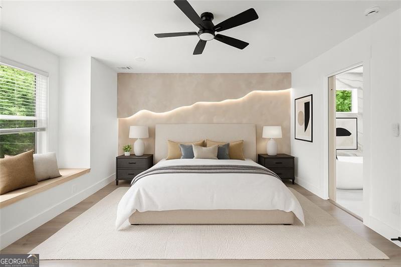 Discover INSTANT EQUITY in the heart of Dixie Hills. Listed well below appraised value, this brand-new 4-bed/ 3-bath home offers modern elegance while you comfortably watch your value increase in a rapidly scaling neighborhood. Designed with clean lines and luxury finishes, this contemporary residence features an open-concept layout, soaring ceilings, and abundant natural light. The gourmet kitchen boasts sleek cabinetry, quartz countertops, a full stainless steel appliance package and beverage fridge, perfect for entertaining. Enjoy a spacious primary suite with a cozy lounging nook, walk-in closet and stunning accent wall. With thoughtful details inside and out, including: your very own firepit and a private fenced in backyard, this home offers luxury living just minutes from Westside Park, the BeltLine, and downtown Atlanta. **OPEN HOUSE SATURDAY 6/28 2-4pm**