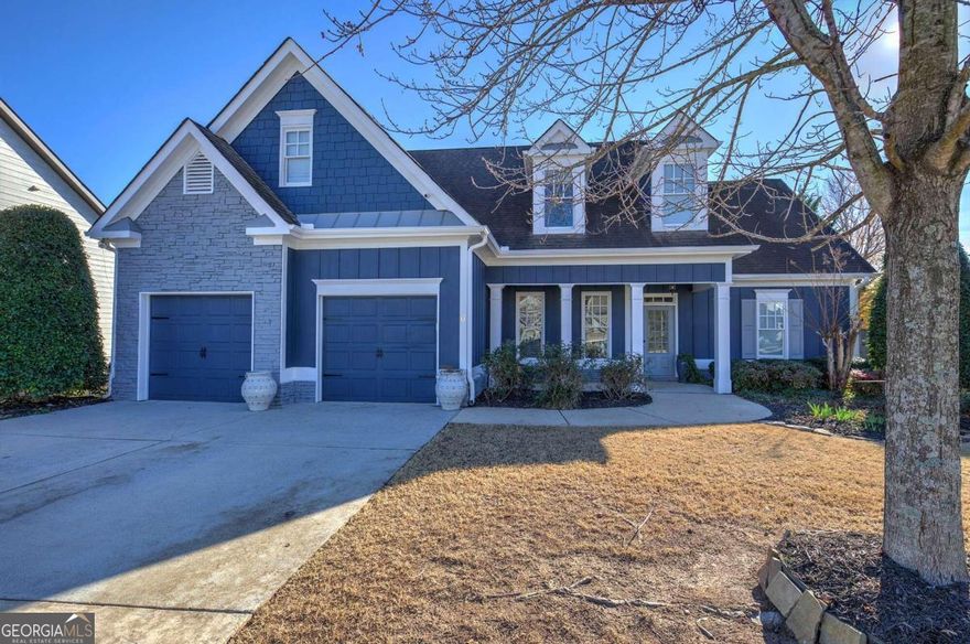 This spectacular 4 bedroom, 3 bath residence exemplifies the uncompromising standards for comfort, quality, and great family living. Conveniently situated on a cul-de-sac lot in Carter Grove Plantation, this home offers and open floor plan with plenty of square footage. Features: split bedroom plan on the main level, upper-level 4th bedroom with full bath along with huge bonus room/ 5th bedroom, hardwood floors on main level, well planned kitchen open to vaulted family room, cozy gas fireplace, separate dining, spacious master suite with trey ceilings with huge master bath and walk-in closet, fenced backyard, large patio with covered trellis. Cartersville Primary School is within walking distance along with Woodland Hills Golf Club connected to the community.