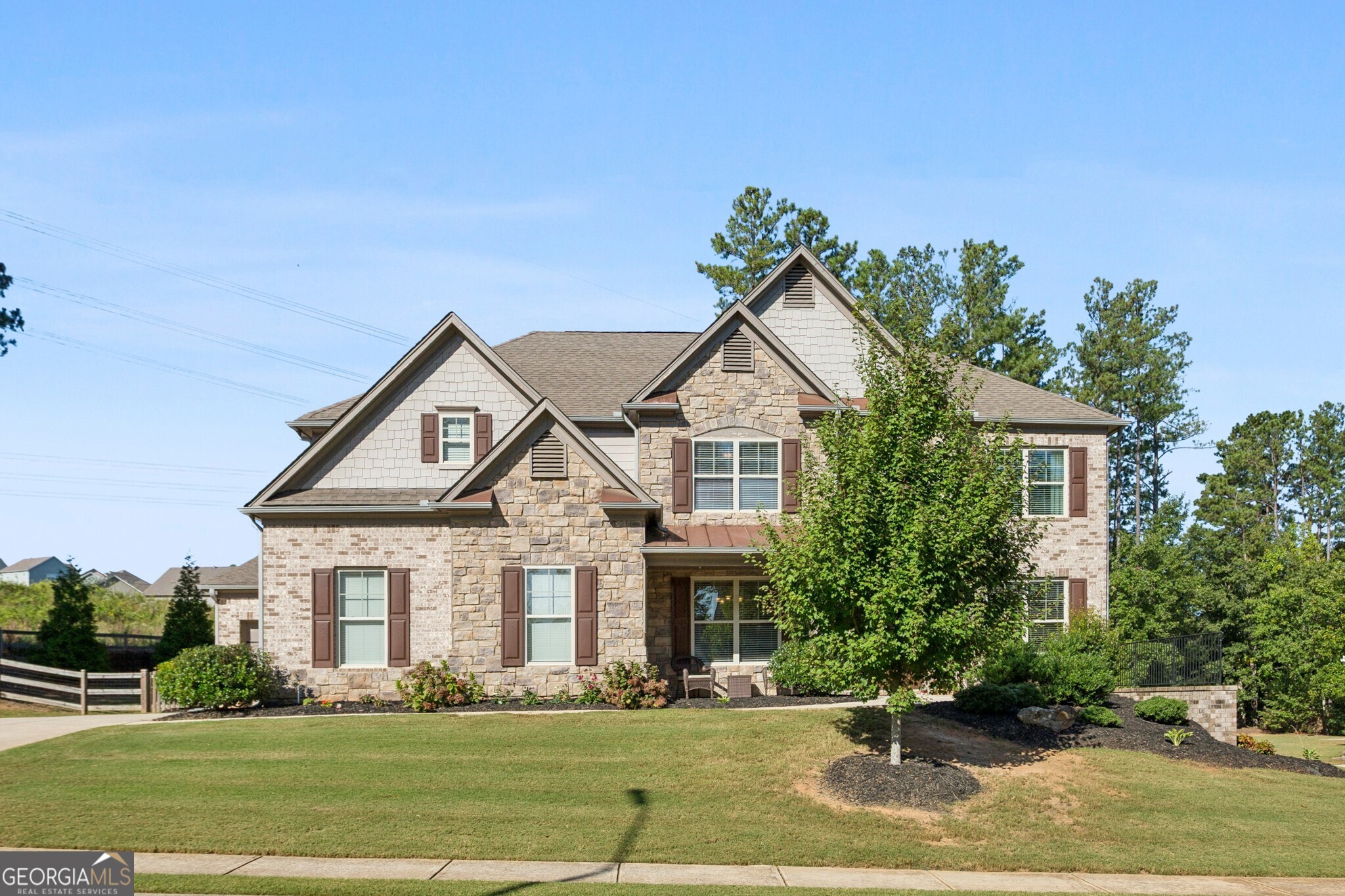 Fabulous 5-Bedroom, 4-Bath Home with 3-Car Garage in sought after Seven Hills Community! This well-maintained home features an amazing and functional floor plan designed for both everyday living and entertaining! Step into elegance through the grand entry, flanked by a private study and a gorgeous formal dining room. This stunning home features a gourmet kitchen with an abundance of cabinetry, stainless steel appliances, vent hood, hardwood flooring, and a HUGE island - all overlooking a breathtaking family room with high ceilings and a dramatic bowed wall of windows that fill the space with natural light and offer serene views of the level, private backyard. There is also a bedroom on the main level with a full bath! Upstairs you will find a spacious master suite that boasts a luxurious bath and an unbelievable walk-in closet. Laundry is thoughtfully located on the upper level for added ease. Upstairs you will also find three generously sized secondary bedrooms, two full baths, and a large bonus room! Seven Hills subdivision offers resort style amenities like pickleball, tennis, volleyball, and basketball courts, a splash pad, Junior Olympic sized swimming pool, a dog park, clubhouse, playground, a picnic pavilion, and hiking and biking trails throughout the community. Book your tour today!