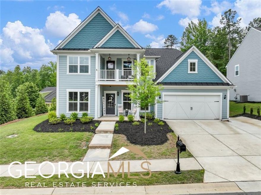 Welcome to 7305 Shady Tree, a stunning home located in the highly sought-after Reunion Country Club. Built in 2021, this residence offers an array of impressive features and a fantastic community setting.Inside, you'll find custom crown molding throughout, adding a touch of elegance to each room. The dining room showcases coffered ceilings, creating a stylish focal point for gatherings.Step outside onto the expansive custom lanai, covering the back patio, perfect for entertaining or relaxing in the fresh air.The kitchen boasts a butler's pantry, custom backsplash, and a vent hood, combining functionality with style.  This home has TONS of space for storage with a completely built out attic space and a tandem garage which can also accommodate a 3rd parking space.  The master suite features a his/hers closets and a fully tiled bathroom with an oversized shower. A huge loft and a second-floor porch add versatility and charm to the home.  Living in Reunion Country Club offers access to a fitness center, meeting house, pool, tennis courts, and an on-site restaurant. Golf cart paths connect you to nearby restaurants and shopping.  Experience luxury living at its best at 7305 Shady Tree. With its impressive features and desirable location, this home provides a remarkable living experience. Don't miss out on the opportunity to be part of the prestigious Reunion community. Schedule your showing today!