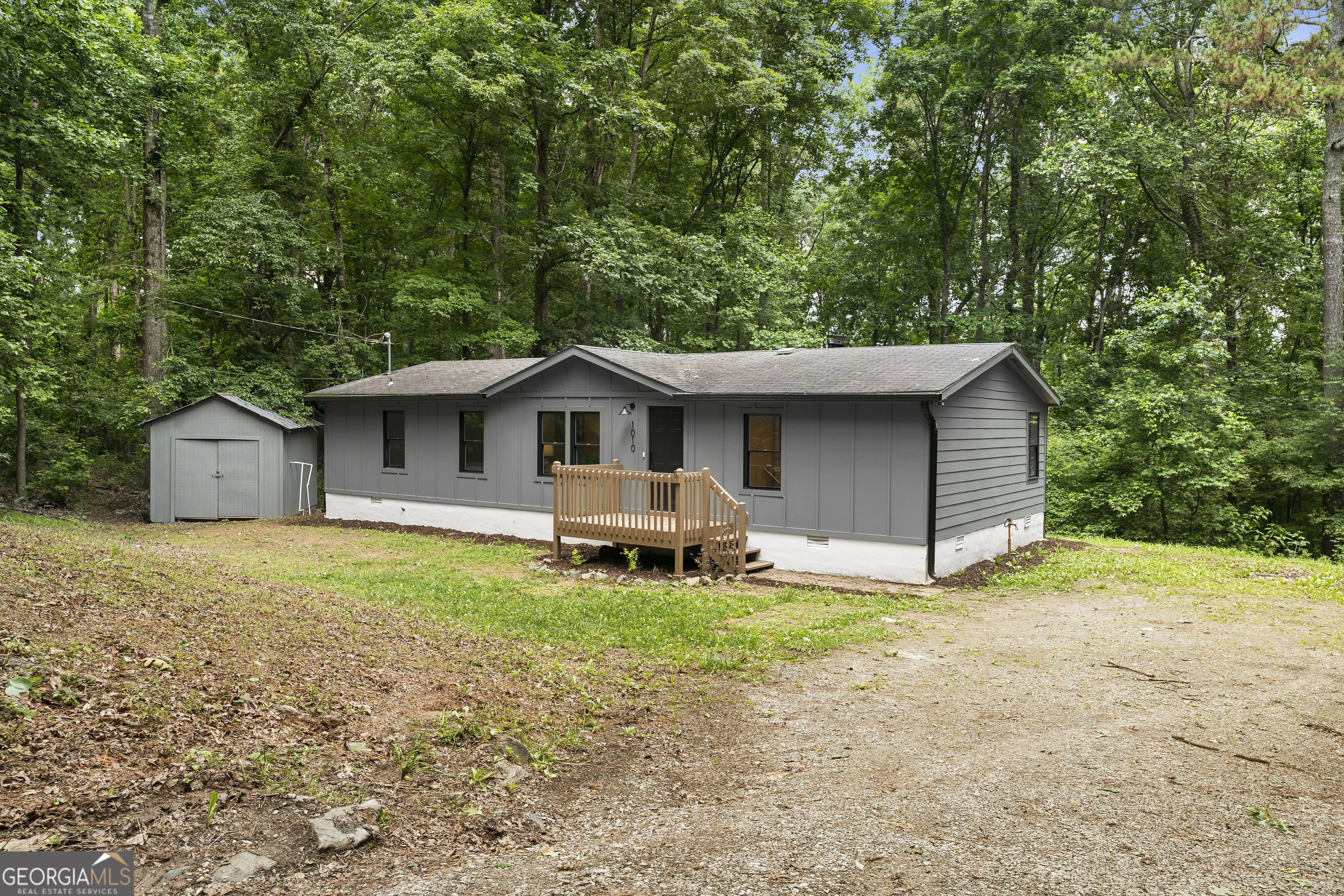 Updated ranch on a private lot in Canton. Come see this 3 bed, 2 bath ranch that has been tastefully updated. The home opens to an open-concept living area, centered around a cozy fireplace. You'll love the kitchen, which features modern updates including white cabinets, stainless steel appliances, stone countertops, and a white tile backsplash. Each bathroom has been thoughtfully renovated with new vanities, updated showers, and modern hardware for a cohesive look. Step outside to a quiet backyard with a deck-ideal for pets, outdoor entertaining, or simply unwinding. Don't forget the shed for extra storage.