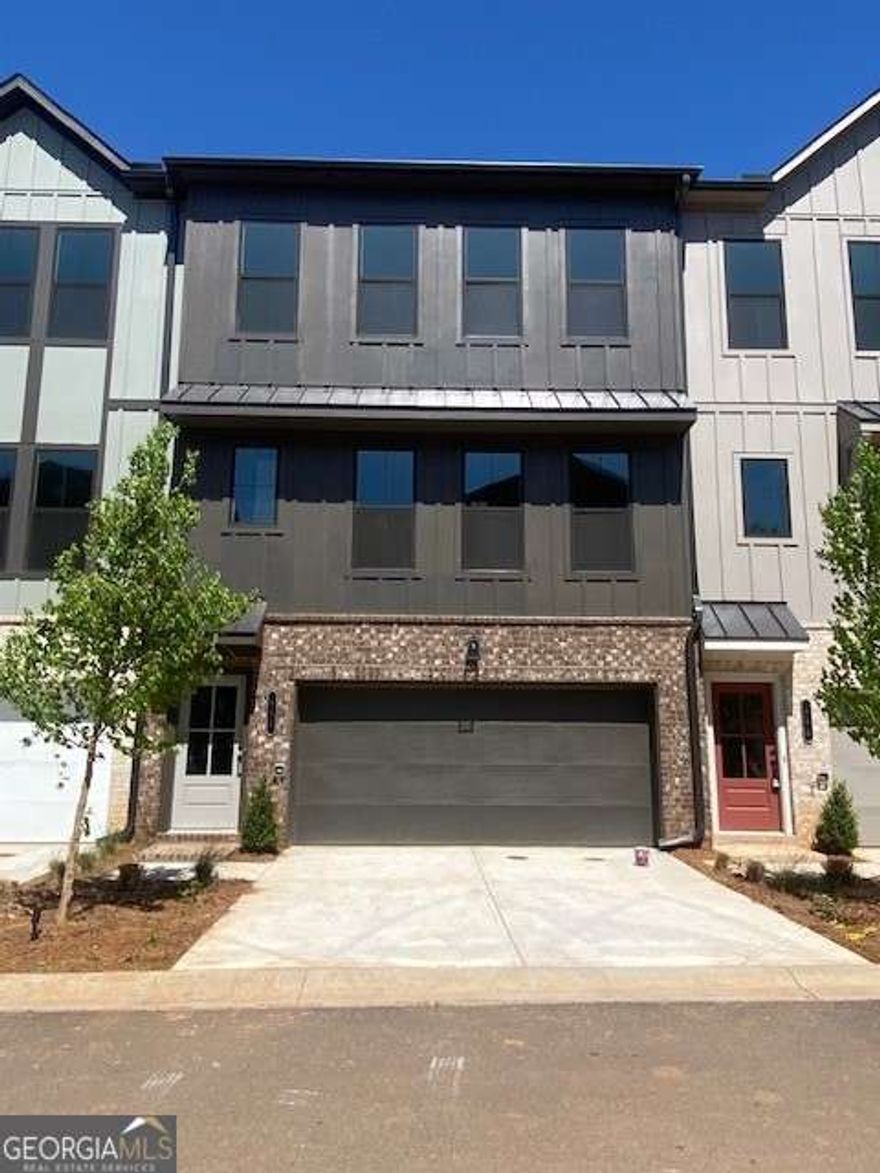 The Emaline Floorplan in the Firefly community offers contemporary living at its finest. This 4-bedroom, 3-bathroom townhome boasts sophisticated designer finishes and thoughtful layouts to maximize comfort and style.  The gourmet kitchen features all electric cooking, sleek cabinetry, and quartz countertops, making it a chef's dream. The kitchen seamlessly flows into the dining area, perfect for entertaining guests or enjoying family meals.  Adjacent to the kitchen is a cozy living room, ideal for relaxing evenings or gathering with loved ones. Large windows throughout flood the space with natural light, creating a bright and airy atmosphere.  Upstairs, the primary suite awaits, complete with an ensuite bathroom featuring dual vanities and a = walk-in shower. Two additional bedrooms share access to another full bathroom, providing ample space for family members or guests. This townhome also includes a private outdoor patio or deck, perfect for enjoying your morning coffee or evening sunsets.  Located in the vibrant Firefly community, residents enjoy access to a range of amenities, including a dog park, walking trails, and fire pit. With its modern design and premium finishes, the Emaline Floorplan offers the perfect blend of style and functionality for contemporary living.