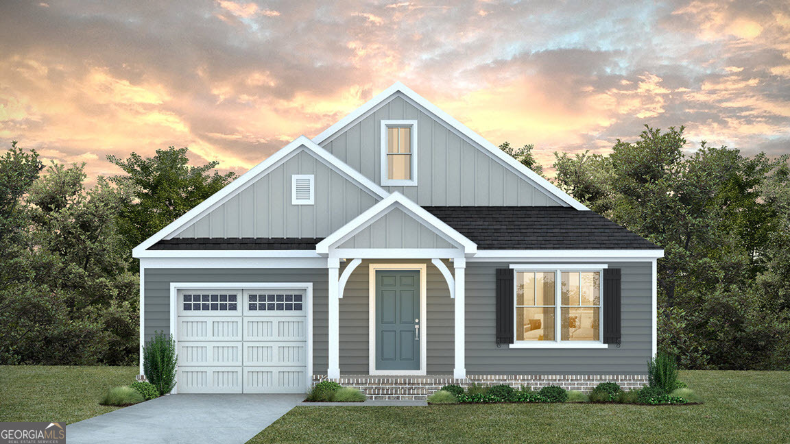 Discover The Wren, a thoughtfully designed 3-bedroom, 2-bathroom home located in the desirable Rivers Edge community. With 1,460 sqft of open-concept living on 0.17 acres, this home offers the perfect blend of comfort, functionality, and modern style. Step inside to a welcoming great room that flows into the spacious kitchen and breakfast room, ideal for family gatherings and entertaining. The master suite features a walk-in closet and private bath, while two additional bedrooms provide flexibility for guests, kids, or a home office. Enjoy outdoor living with a covered front porch and a back porch, perfect for morning coffee or evening relaxation. A 1-car garage adds convenience and storage. As a bonus, buyers receive a $2,500 "Use It Your Way" incentive (when using a preferred lender) - apply it toward closing costs, rate buy downs, a price reduction, or upgrades like appliances and blinds.