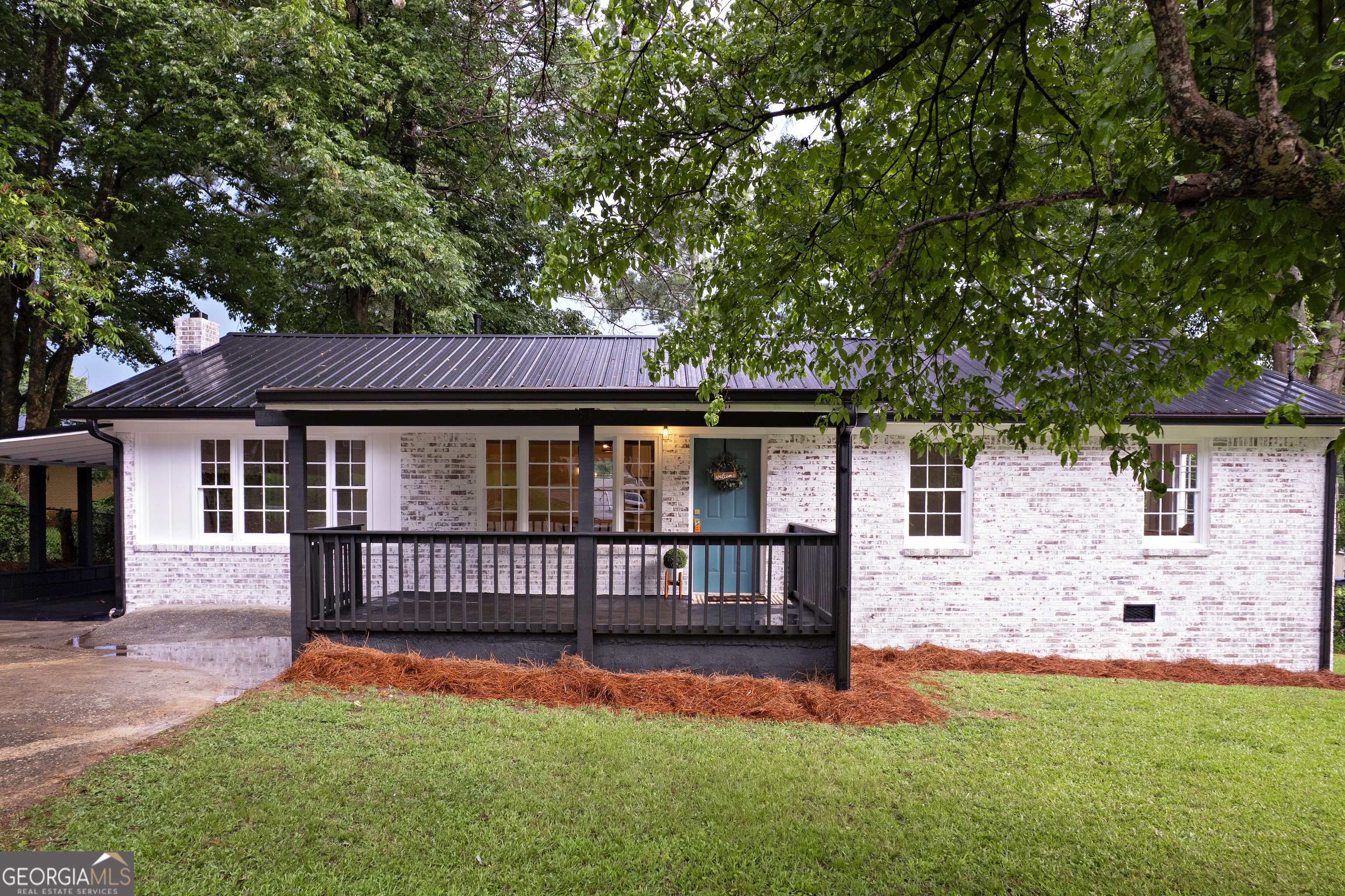 Completely renovated from top to bottom! This charming 3 bed, 2 bath home offers 1,375 sq ft of beautifully updated living space. Enjoy mornings on the covered front porch, and cozy nights in the spacious den/flex area - perfect for a second living room, office, or playroom! The primary suite features a huge walk-in closet you'll love. Modern finishes throughout, new systems, and move-in ready. Offered at $265,000 - don't miss this one!