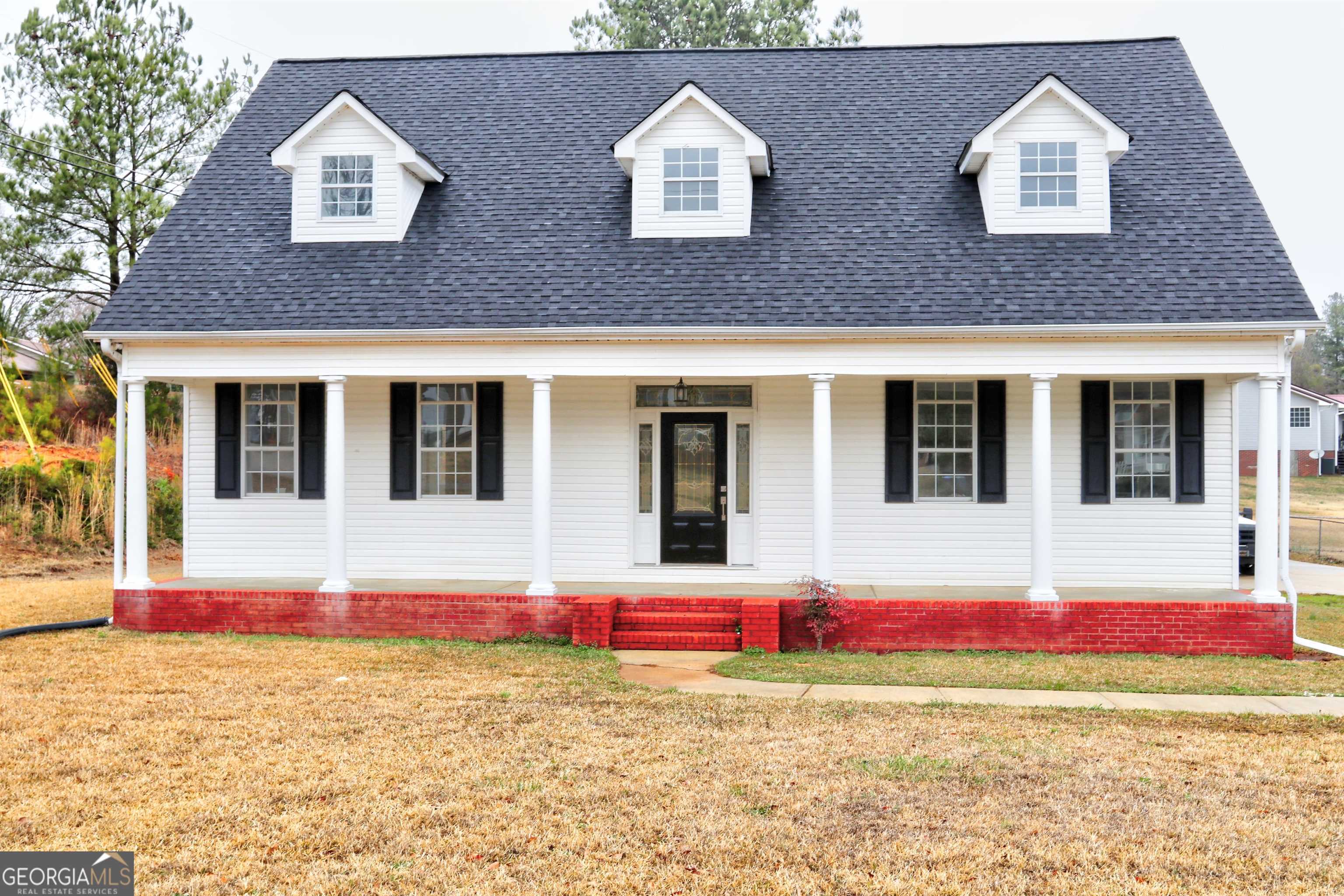 This beautiful home features a foyer entrance with all new luxury wood flooring, new roof, and high ceilings. It has a private master suite with a walk-in closet that fit for a king. It has additional closet that could be used for separate clothes closet or linen closet. Has custom tile floors. custom tile shower, separate tub, and shiplap. Large country kitchen with granite counter tops and stainless-steel appliances. Enjoy relaxing afternoons on the rocking chair front porch or side porch for relaxing afternoons, Home has 3 bedrooms, 3 full bathrooms, and a half bath downstairs. 100 financing available for qualified buyers. A Few miles from Lake Wedowee. Owner has never occupied the home and has limited knowledge of the property. The seller is a licensed agent in Alabama and Georgia.
