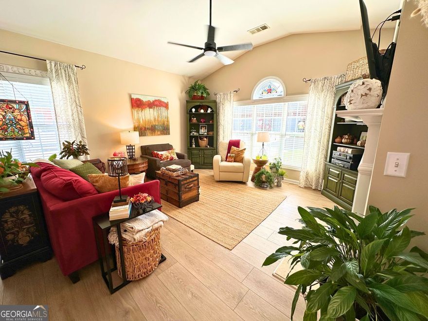 This 2 bed 2 full bath one level condo is move in ready, and in the BEST location in the community. There's no carpet, it has a private patio, and has neutral color throughout. It has been well maintained, and it shows! This is low maintenance living at its finest! And it's convenient to healthcare, shopping and dining!