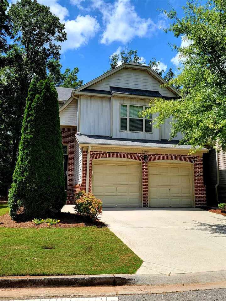 Beautiful Move in Ready Townhome in gated community. New HVAC and Roof. Beautiful hardwood floors throughout. Prime area, close to downtown with picturesque views of the Atlanta skyline. Close to shopping, restaurants and entertaining. 7 miles from Marta Holmes Station/2 miles from Six Flags/12 miles from Mercedes Benz Stadium and 14 miles from Truist Park.Kitchen features granite counter tops as well as the bar area, lots of counter space to cooking. Dining area as well as a bar area for eating. Living area features fireplace with gas starter for those chilly nights. Downstairs also features a half bath. Upstairs features 2 extra bedrooms as well as laundry and full bath. Master bedroom has a sitting area as well as double doors leading into the master bathroom which features a garden tub and separate shower as well as a double vanity and large area for dressing. Home is beautifully decorated. End unit.