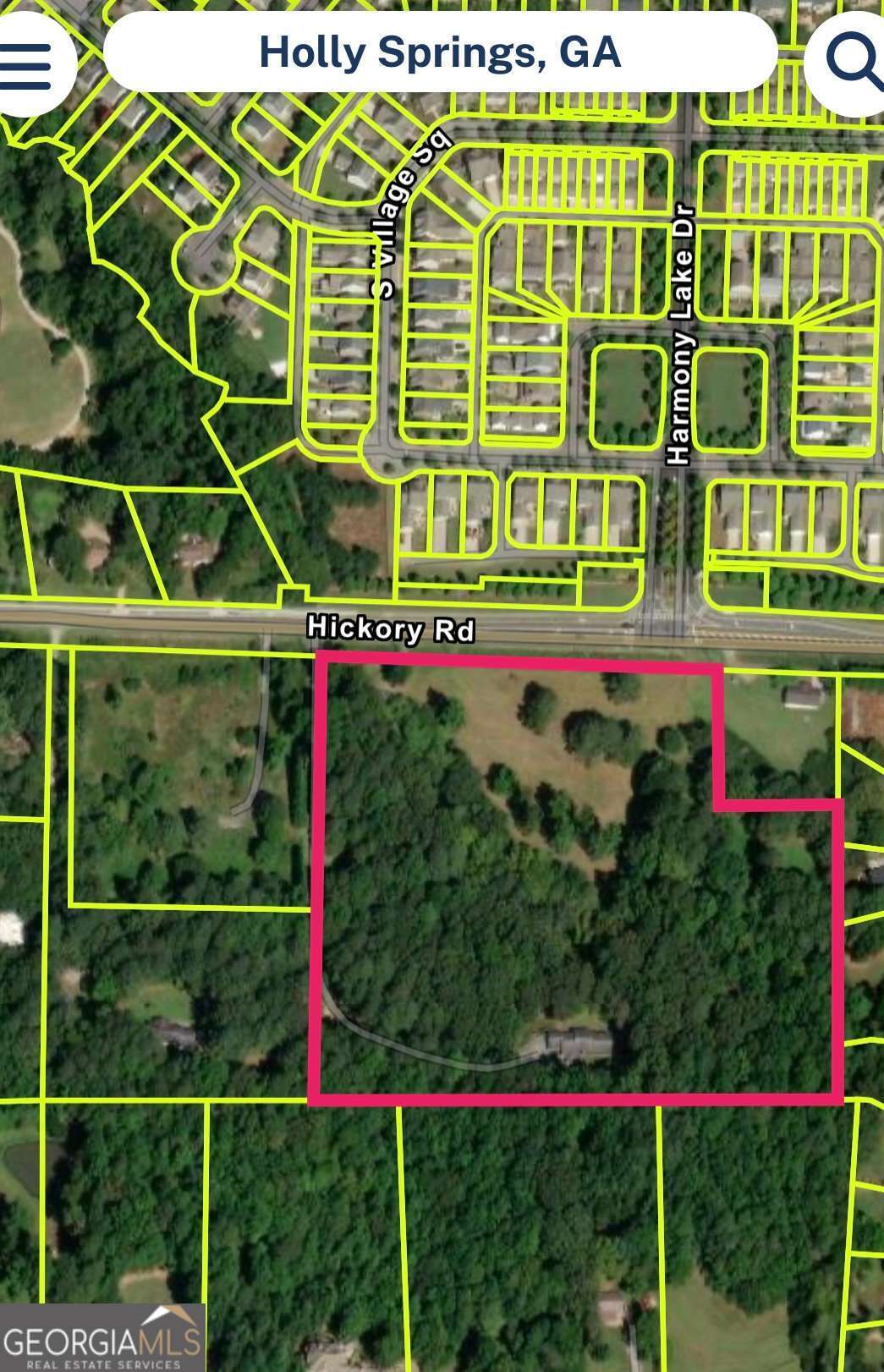 Part of a possible 18.3 acre assemblage (2860 & 2866 Hickory Rd ), this 14.3 acre tract offers excellent development potential. Located in the desirable Hickory Flat area with top rated schools and easy access to Woodstock, Alpharetta, and Milton. Ideal for single family homes, townhomes, or senior living.
