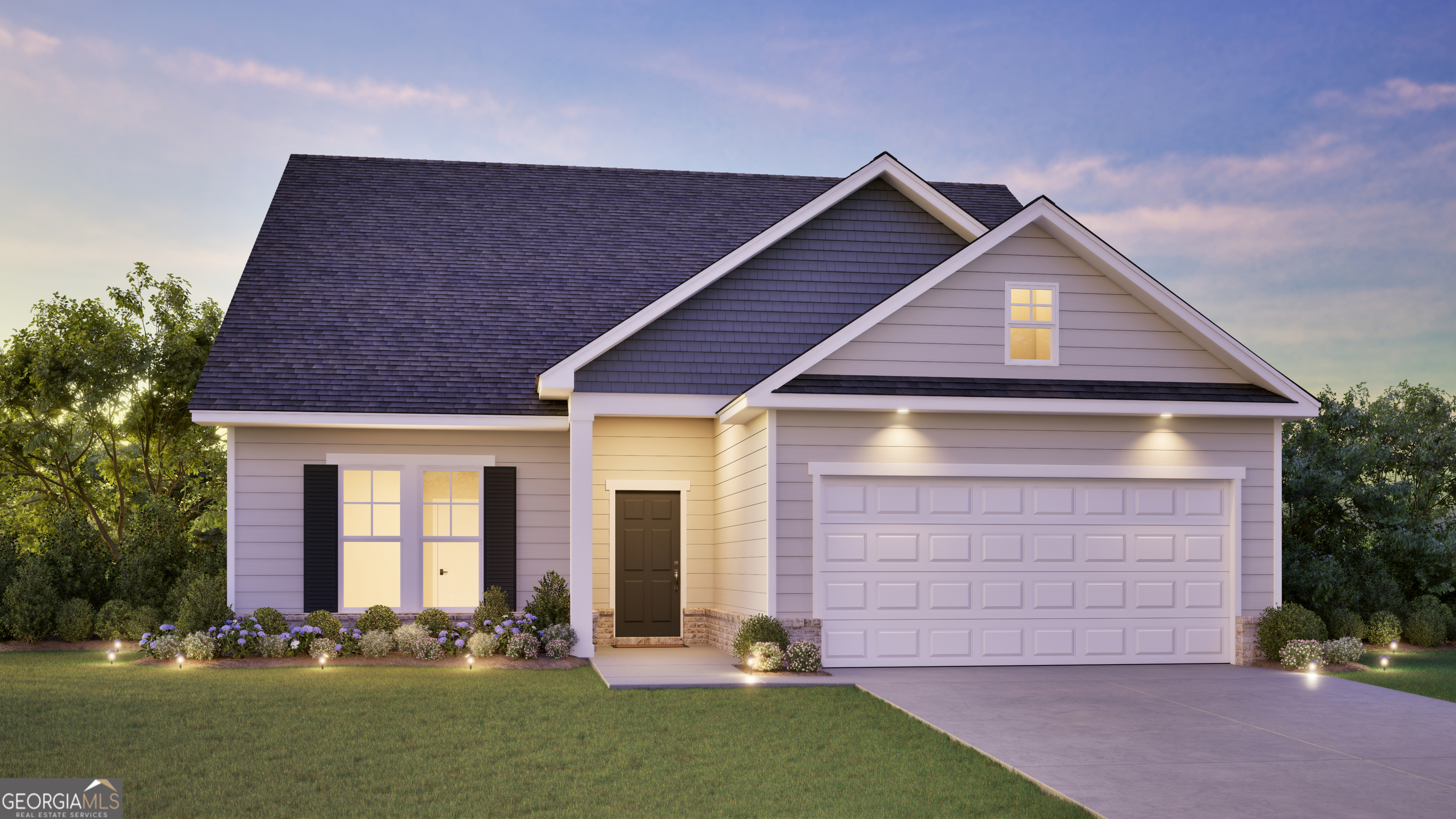 READY DECEMBER 2025!!! Discover the perfect blend of luxury and functionality in the stunning Pinehurst II Plan, situated on a desirable wooded homesite! This beautifully upgraded home showcases Elevation B with a brick skirt on the bottom of the home. Primary suite and guest room/in-law suite both with full baths located on the 1st floor, rear patio-ideal for relaxing or entertaining. Inside, you'll love the open-concept design featuring click plank wood-look flooring, level 3 cabinetry, quartz kitchen countertops, and sleek quartz in the full baths. We even added a quartz surround on the electric fireplace. The spa-inspired primary suite boasts a garden tub, separate shower, double vanities, and a spacious walk-in closet. Thoughtfully designed for modern living, this home includes a garage door opener, ADT security system, Icynene spray foam insulation, and a fully sodded, irrigated yard with timer. With upscale finishes and unbeatable comfort, this home is a must-see-schedule your private tour today!