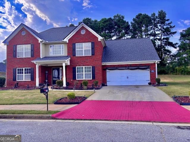 Welcome to 2840 Ellenwood Village Way, Ellenwood, GA 30294! This beautiful 5-bedroom, 2.5-bathroom home offers space, comfort, and a layout that works for everyday living. Located in the quiet Ellenwood Village community, it's a great opportunity for anyone looking for a well-kept, move-in ready home. As you step inside, you'll notice the hardwood floors throughout the main level, giving the home a warm and clean feel. The open concept living and dining areas flow easily into the kitchen, making it ideal for both casual living and entertaining. One of the standout features is the owner's suite on the main level - a spacious retreat with a private bath that includes a separate soaking tub and shower, plus a walk-in closet. Upstairs, you'll find four more comfortable bedrooms, offering flexibility for family, guests, or a home office. The home sits in a well-maintained neighborhood with convenient access to I-675, I-285, and nearby shopping, dining, and schools.