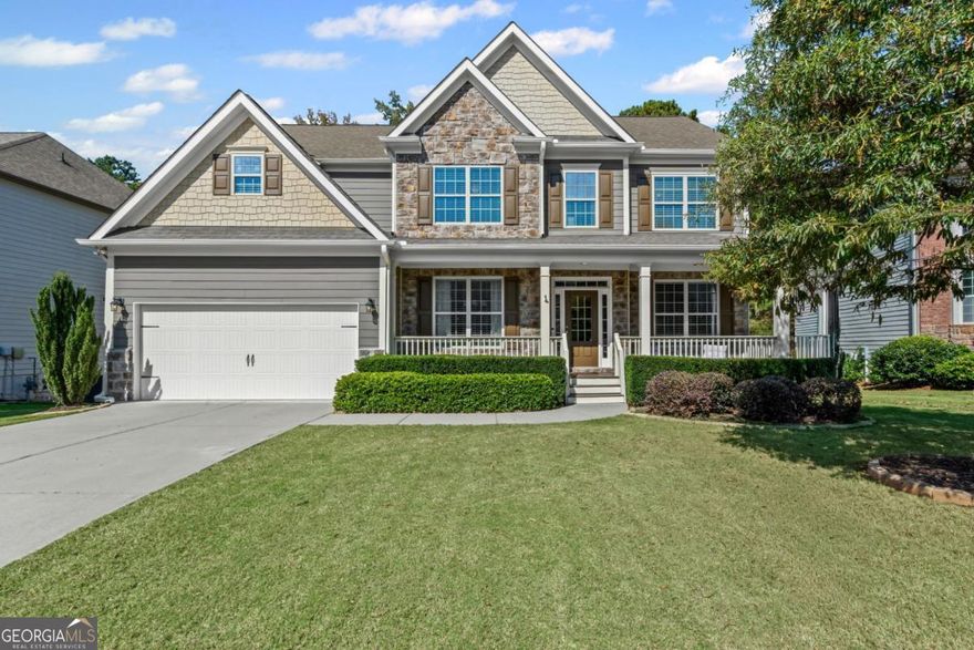 THIS IS THE ONE YOU HAVE BEEN SEARCHING FOR---A PERFECT 10 with 3 FINISHED LEVELS! Welcome to your DREAM HOME, where every detail has been thoughtfully designed for comfort, function, and style. The main level features HARDWOOD FLOORS throughout, COFFERED CEILING, and built-in cabinets in the family room + large home office. The BRIGHT, OPEN floorplan includes a SPACIOUS KITCHEN with ISLAND, DOUBLE OVENS & WALK IN PANTRY. A guest suite on the main provides convenience for visitors or multigenerational living. Upstairs, the spacious owner's suite is complemented by three large secondary bedrooms and a MEDIA ROOM perfect for movie nights or homework space. The FINISHED TERRACE LEVEL expands your living space with a wet bar, game room, additional bedroom and living area, plus abundant storage and workshop space-ideal for hobbies or extra organization. The OUTDOOR LIVING space is FANTASTIC, including a large deck off the kitchen, SCREENED PORCH off the basement, and a FLAGSTONE PATIO with FIRE PIT overlook the flat, FENCED BACKYARD backing to total PRIVACY. Located in a highly sought-after SWIM/TENNIS neighborhood with playground, this gorgeous home is just minutes from Vickery Village and award-winning Vickery schools. You are going to love it here; WELCOME HOME!
