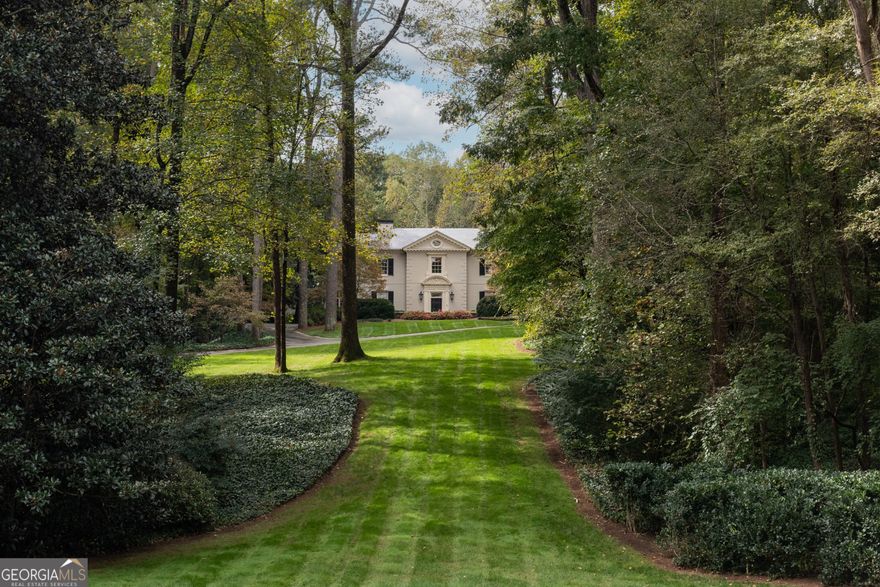 Imagine owning this iconic Lewis Crook designed home sited majestically atop a beautiful +/-5 acre lot on arguably the most expensive stretch of estate scale real estate in Tuxedo Park.  Rarely do opportunities like this come available and once this one is purchased, it will not be available again for perhaps 30 years.  Combining the elegance of the old with the Norman Askins updates of the previous 2 owners, this property is truly unsurpassed.  Very livable floor plan centers around the walk out pool and gorgeous landscaped grounds.  Truly a forever home!