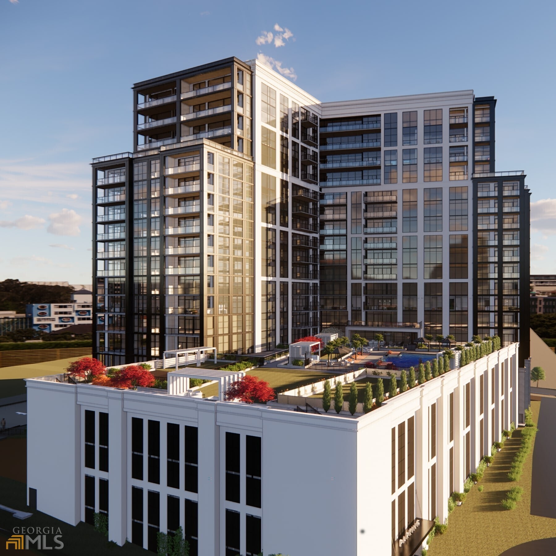 Kolter's newest iconic project in Atlanta. Located on Peachtree Road, in the heart of Buckhead, The Dillon is an architecturally distinctive 18 level condominium offering luxuriously appointed one- to three-bedroom residences as well as a remarkable collection of indoor and outdoor amenities, and an enviable location in the center of Atlanta's most prestigious residential neighborhood. Tradition and history are the foundation of The Dillon's distinctive approach to gracious living. Soaring ceilings with floor-to-ceiling windows award residents with breathtaking panoramic views of Buckhead and the Atlanta skyline. These luxurious residences are designed for the way you live today with spacious, open floor plans; featuring one, two, and three bedrooms ranging from 1,400 sf. to 2,500 sf. The top 4 floors offer a collection of Estate and Penthouse Residences and will range from 2,500 sf. to 3,750 sf. The Dillon's extensive collection of indoor and outdoor amenities has been thoughtfully curated for fun, fitness, and pure relaxation. Just above treetop level, the elevated amenity terrace offers sweeping views over Buckhead and the downtown Atlanta skyline. Residents will enjoy an expansive list of amenities including; a resort-style pool, spa, private cabanas, Atlanta's first elevated pickleball court, fenced dog park with washing stations, fitness center, club room, theatre, work hub with office suites, speakeasy lounge for residents, game room with sports simulator, and much more!