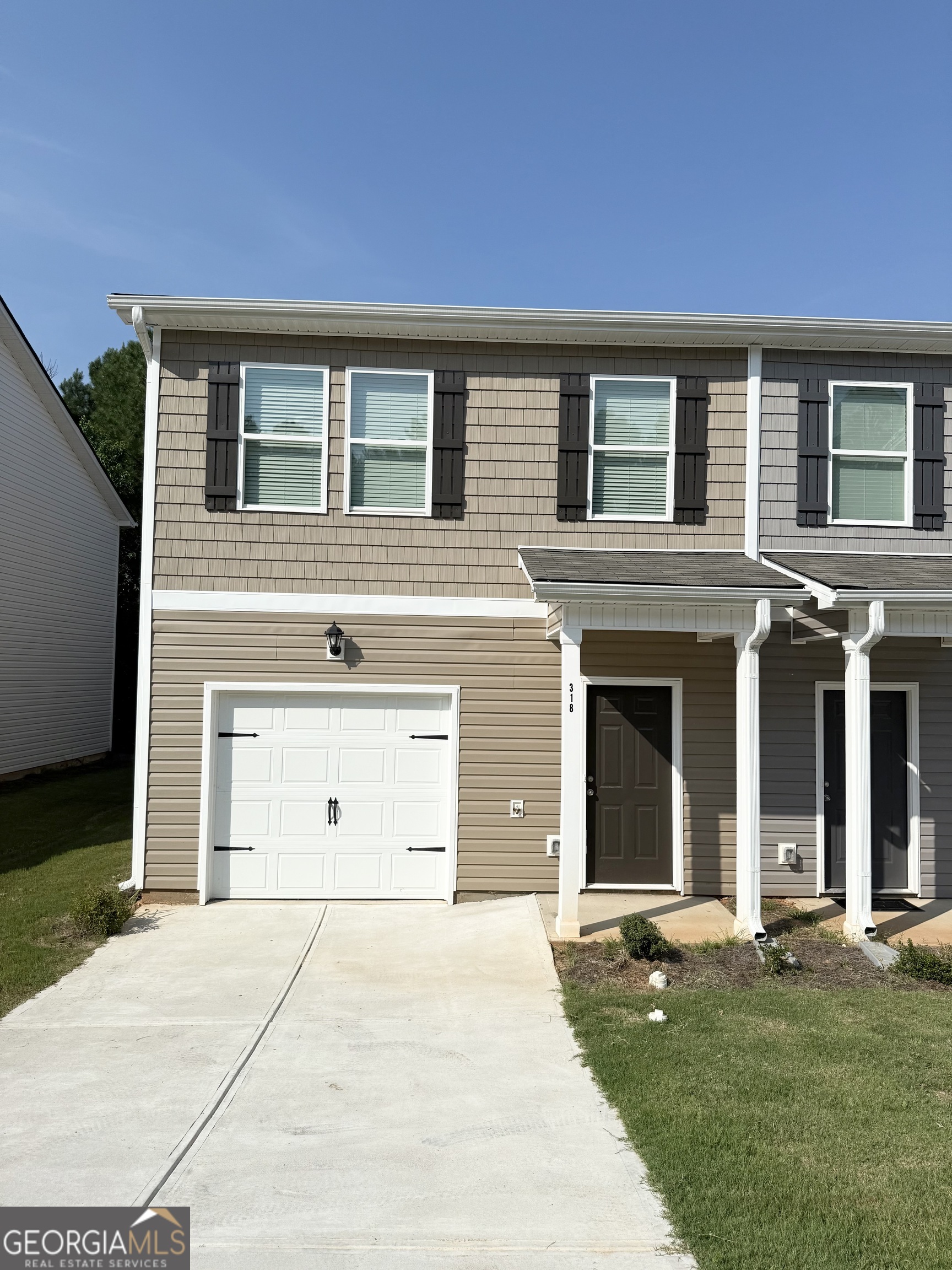Welcome to The "Kaye" Plan. This beautiful Townhome offers 3 bedrooms and 2.5 baths. The upstairs area features 3 bedrooms 2 bathrooms, while the main level has a half bath. The kitchen is equipped with 36' cabinets, a spacious island, stainless steel appliances that include the microwave, dishwasher, and free-standing electric stove/oven. Granite countertops in the kitchen and all full bathrooms. LVP flooring throughout the main level, all bathrooms, and the laundry room as well as LED lighting throughout the home. There is carpet in all bedrooms, hallway, stairs, and closets. You can enjoy a maintenance-free lifestyle in these homes!! Builder offering great Buyer and Broker Concessions with the use of the preferred lender only. The home is USDA-approved and 100% Financing is available!! What an awesome opportunity for a first-time homebuyer.