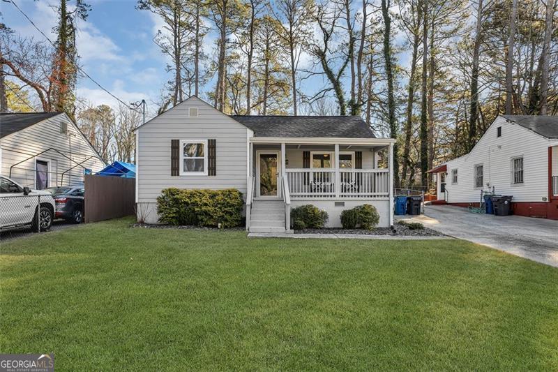 Welcome home to this adorable and impeccably maintained 3-bedroom, 2-bathroom single-family home! With just over 1,000 square feet, this gem offers the perfect blend of comfort, convenience, and modern upgrades. Located just minutes from the airport, downtown Hapeville, downtown East Point, and with easy access to downtown Atlanta, this home is ideal for anyone looking for easy access to city life while enjoying a quiet retreat. Step inside to find like-new appliances, a like-new washer and dryer, a like-new HVAC system, a like-new water heater, a like-new roof, and a newly built deck ensuring worry-free living for years to come. The home's only owner has lovingly cared for every detail, making it truly move-in ready. Whether you're a first-time renter or looking to downsize, this charming home is a rare find in a prime location. Don't miss out on this incredible opportunity to schedule your showing today!