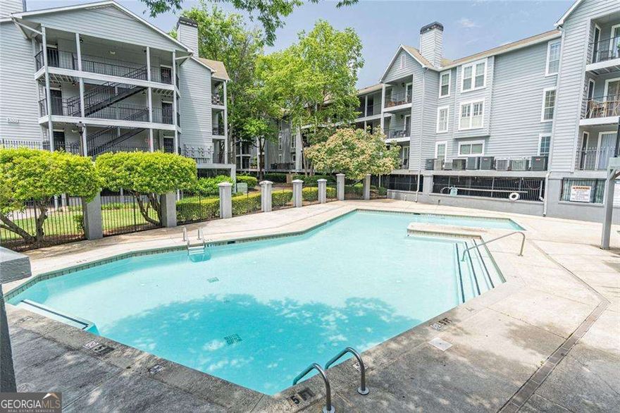 *LOCATION*LOCATION*LOCATION. The Granville is unique community only minutes away from GA 400, 285, and Perimeter mall. It offers a large swimming pool, fitness center, gated covered parking.It is accessible to all areas in metro Atlanta and adjacent to the Mercedes Benz headquarters just 10 minutes outside the city of Sandy Spring. open floor plan, renovated kitchen with white shaker cabinets, quartz counters, backsplash,  huge closets, and a private oversized covered balcony that overlooks garden. You will truly enjoy this amazing community with elevator access, trash service. * Special* 50% of one month lease for approved application in October.