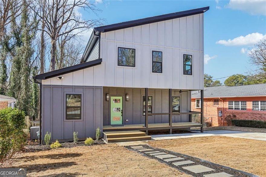 Stunning NEW CONSTRUCTION home in the heart of Atlanta's Beltline area! This three-story modern residence offers 4 bedrooms, 4 full bathrooms, and a flexible open-concept design ideal for today's lifestyle. The main level features a bright living area that flows seamlessly into the chef's kitchen with a 9-foot waterfall island, black stainless-steel appliances, and stylish finishes - perfect for entertaining. A main-floor bedroom with an adjoining full bath is ideal for guests or a home office. The fully finished basement adds incredible versatility with an additional bedroom and bath, a flex space perfect for an office, gym, or playroom, and a large entertainment room for movie nights or game days. Upstairs, the luxurious primary suite offers a spa-like bathroom with a freestanding tub, glass walk-in shower, dual vanities, and an oversized walk-in closet. A cozy sitting area and an additional bedroom with a full bath complete the upper level. Enjoy outdoor living on the expansive back deck or relax on the charming front porch with ceiling fan. Additional highlights include a tankless water heater, gas/electric heating, Bermuda sod yard, and off-street parking for up to four vehicles. Prime location just 0.2 miles from the SW Connector Trail and minutes to Lee White Development, Cascade Nature Preserve, and the upcoming West End Mall revitalization. Close to local dining, shopping, and Atlanta's largest indoor pickleball facility, Dill Dinkers. This home offers the perfect blend of modern luxury, convenience, and community - a must-see for those seeking a vibrant Atlanta lifestyle!