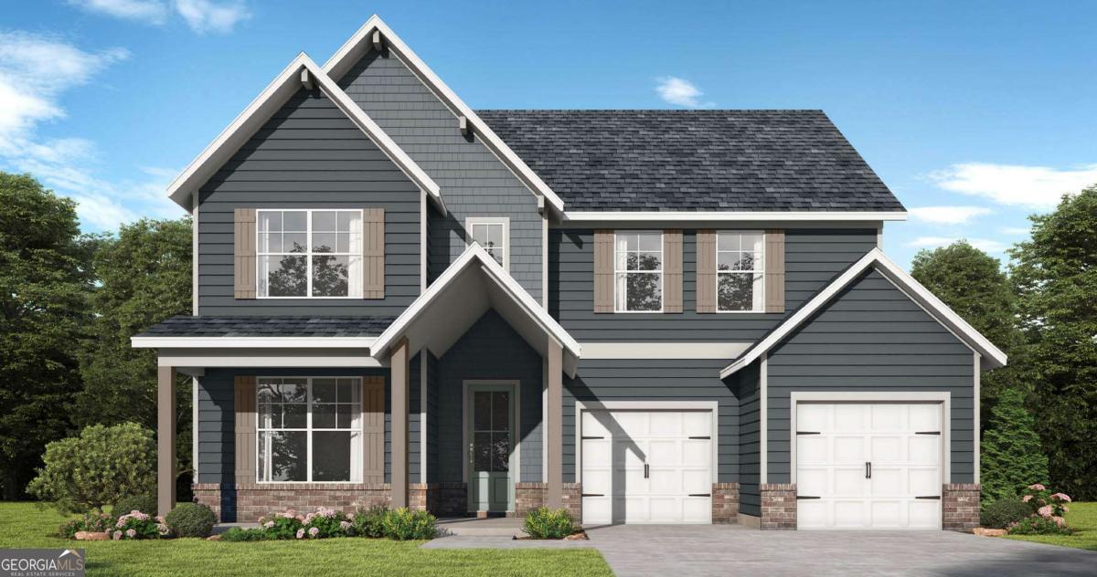 **Austin Plan** - Two-Story Home on a Basement, Homesite 30 - New construction with an open-concept layout featuring granite countertops and 42" soft-close cabinets in the kitchen. Enjoy a large island, a fireplace in the living room, and luxury vinyl plank (LVP) flooring throughout the main floor. This home features 5 bedrooms and 4 full bathrooms, making it ideal for a large family. Located in Commerce, Georgia, it's currently under construction with a move-in date scheduled for 2025. Stock photos may not reflect the exact home. Preferred lender incentives, and the Seller will contribute up to $12,500 for Flex Cash on select homes.