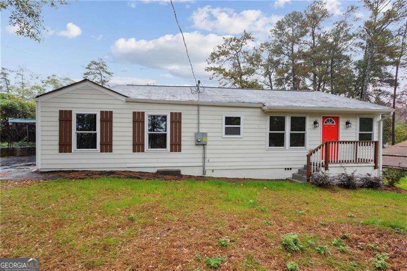 Complete Renovation on Charming Bungalow! Roof, HVAC, Electrical, Plumbing, Windows, Floors, Kitchen, Appliances, Baths and Front Porch! Huge eat-in Kitchen with Granite countertops and New Stainless-Steel Appliances! High-end LPV flooring through-out! Large Walk-in tile shower in master bath and tiled shower/tub combo in hall bath. Huge backyard - Close to Historic Marietta Square, Truist Park, KSU and Interstates.