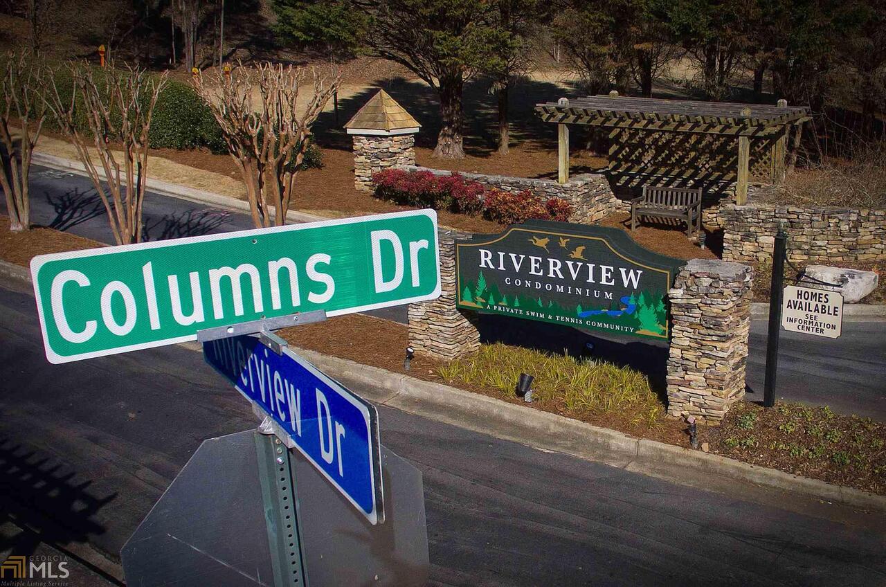Located in Cobb County's most highly sought-after school district, this nicely renovated 2 bedroom 1 bath unit is ready to move in. At the edge of the Riverview property & directly adjacent to the Chattahoochee National Recreation Area trail system, this may be the most peaceful setting anywhere around. This unit features beautiful composite flooring, open kitchen with granite, like-new appliances, smooth ceilings, upgraded fireplace w/ gas logs, new lighting, floating bathroom vanity & french doors that open up to a patio with all natural vistas.