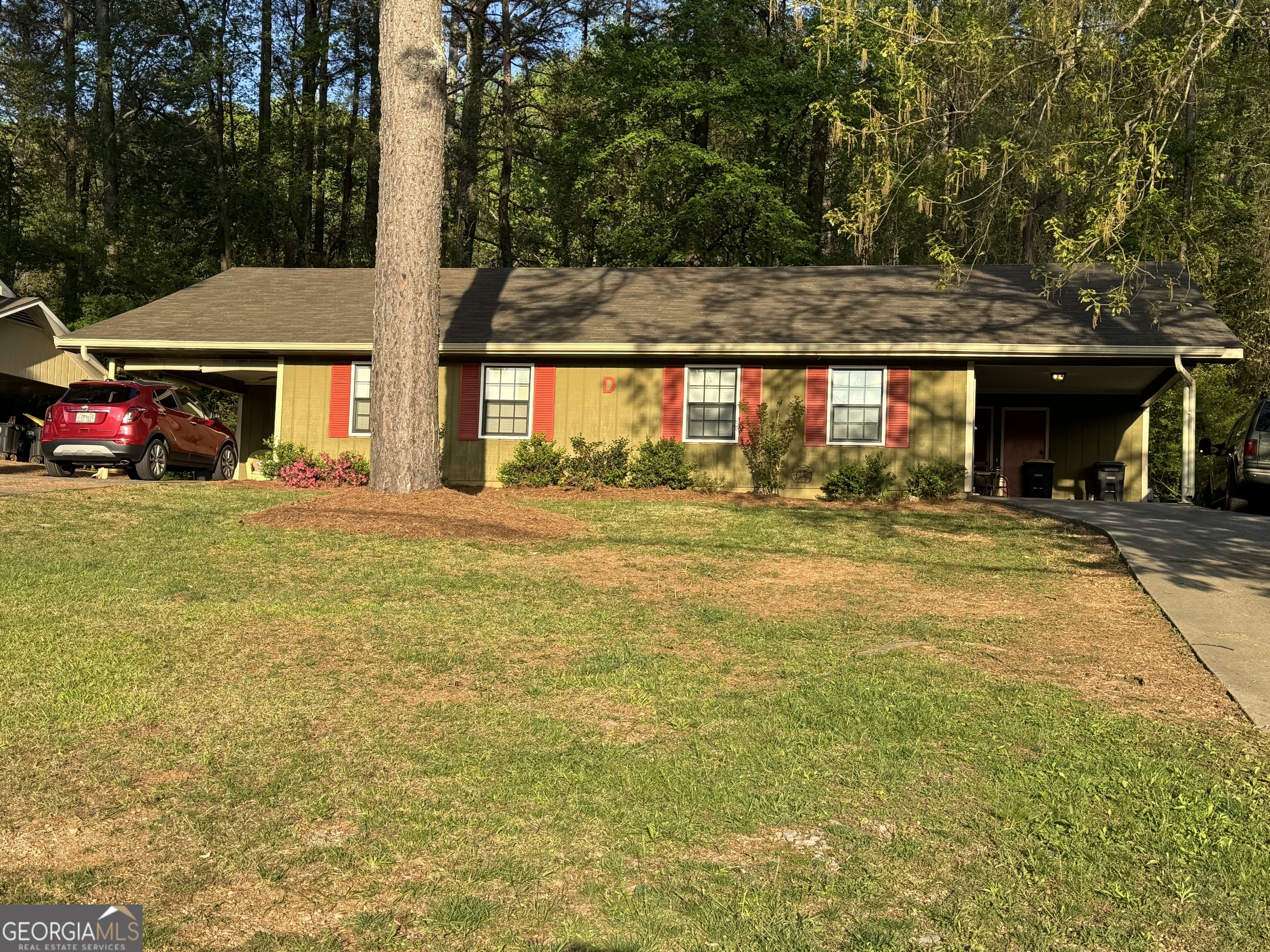 Nice Duplex, New Windows, Currently Rented. Includes Stove/Oven, Refrigerator, Dishwasher. Each has a covered carport for one car, and a shaded backyard. The carports have a storage area. Appointment Only, both are occupied.