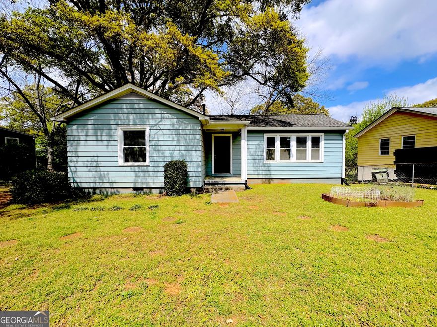 This property presents a multitude of possibilities as it is zoned for both commercial and residential use, catering to a wide range of businesses or serving as a private residence. The property underwent extensive renovation in 2016/2017 and boasts two bedrooms, one bathroom, an open concept kitchen and living room, and a fenced-in yard with a tranquil stream running along the back of the property line. Conveniently located near Marietta Square, the property also features a newer air conditioning system. This is an exceptional opportunity that should not be overlooked!