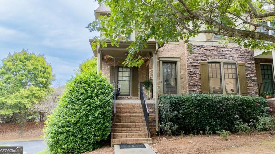 End-Unit Townhome with Premium Upgrades & Exceptional Location in Hanover Pointe/Cove (Alpharetta-Cumming Area)    RARE Opportunity - Basement & End Unit in Coveted Community!    Don't miss your chance to own one of only 13 homes with a basement in this highly sought-after community-and as an end unit, it's truly special! The original owner has thoughtfully updated the home, removing carpet throughout for a clean, modern feel.    The eat-in kitchen boasts granite countertops, a breakfast bar, center island, gas range, brand-new refrigerator, and a view into the light-filled family room-perfect for everyday living and entertaining. A separate dining room, office nook, half bath, and laundry room complete the spacious main level.    Upstairs, the vaulted primary suite offers a peaceful retreat with treetop views, an en suite bath featuring double vanities, white cabinetry, and a generous walk-in closet.    Enjoy outdoor living on the charming front porch with swing or the freshly refinished oversized deck overlooking serene wooded views.    The semi-furnished basement (with exterior entry) is stubbed for a full bath and has room to add a 4th bedroom, plus space for a theater room, home gym, or office-customize to fit your lifestyle!    The HOA fee covers it all: building exterior, lawn care, trash, termite control, and those top-tier amenities.    Unbeatable location just minutes to GA-400, Halcyon, the Big Creek Greenway, Avalon, and Downtown Alpharetta.  Home Features:    Smart Lighting: 32 Philips Hue ambient down lights with multi-color options throughout the home.    Water Quality Upgrades: Whole-house water softener system + drinking water filter.    Major System Updates:    New AC compressor & evaporator (Sept. 2025).    Roof - 2021    Fresh exterior paint (2024).      EV Ready: Tesla charger in garage.    Extra Storage: Garage storage rack installed.    Peace of Mind: HOA covers exterior damage, exterior painting, lawn care, and maintenance.       Community Amenities:    2 Swimming Pools - including a large slide & lounger pool.    Clubhouse - perfect for parties & events.    Tennis & Pickleball Courts - 4 tennis courts, with 2 convertible to pickleball.    Kids' Play Areas - 2 playgrounds for family fun.    Thriving Community - Over 350 homes across Hanover Cove and Hanover Pointe.      Location Highlights:    2 minutes to the new Exit between Exit 11 & 12.    2 minutes to The Gathering at South Forsyth - a multi-billion venture Anchored by an 18,000-seat NHL-caliber indoor arena, this 100-acre mixed-use district will bring high-end retail, dining, residential, and entertainment to South Forsyth.  ?? Learn More    5 minutes to Halcyon - dining, shopping, and entertainment.    5-10 minutes to major employers: Equifax, Morgan Stanley, ADP, AT&T, Verizon, LexisNexis.    10-15 minutes to Avalon, Downtown Alpharetta, Downtown Cumming, and Cumming Fairgrounds.       Whether you're looking for a family-friendly community, modern upgrades, or a prime location near Georgia's fastest-growing developments, this home offers it all.