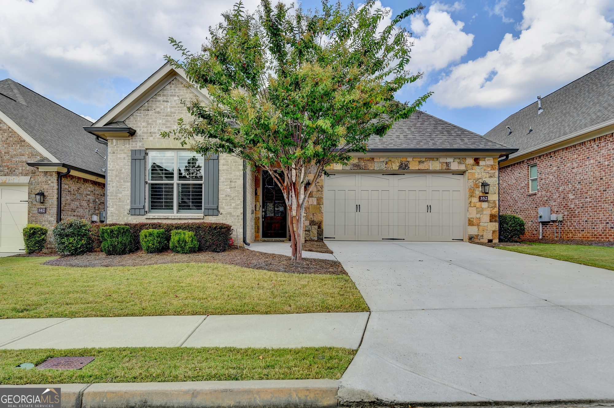 Gorgeous 4 side brick house in gated community. Active Adult Community.