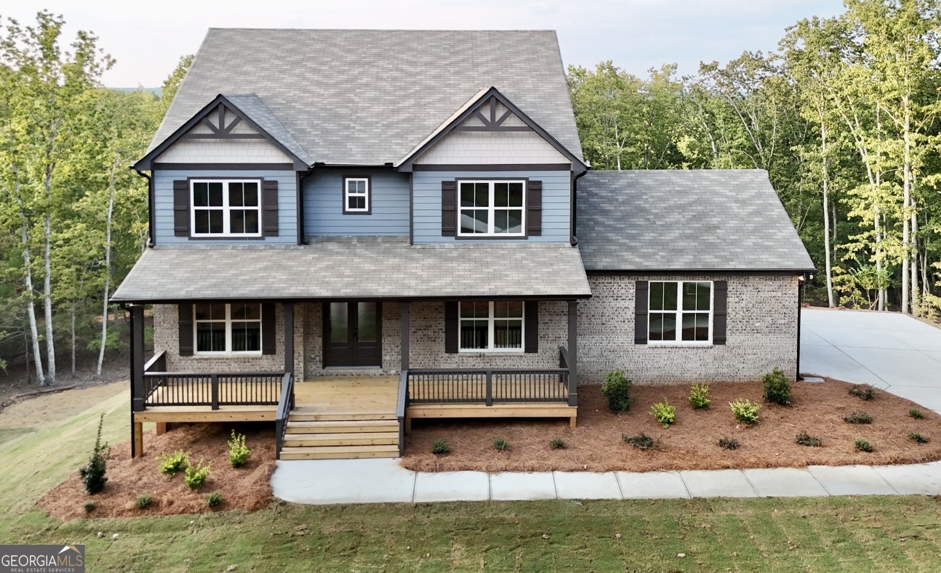 This stunning new construction home offers 4 bedrooms, 3 baths, and a 2-car garage. The elegant design features a formal dining room and a gourmet kitchen with granite countertops, a tile backsplash, an oversized island, a walk-in pantry, and stainless steel appliances, including a vent hood. The kitchen opens to a large deck that overlooks the expansive backyard-perfect for entertaining. Upstairs, you'll find two spacious Jack-and-Jill bedrooms sharing a beautifully designed bathroom with double vanities and a separate shower/commode area. The oversized Primary Suite features a luxurious bathroom with double vanities, a free-standing tub, a beautifully tiled shower, and a large walk-in closet.    This home also includes an expansive unfinished basement, offering endless potential for customization. With its impeccable design and prime location, this property won't last long-schedule your tour today and let your clients envision their future here!