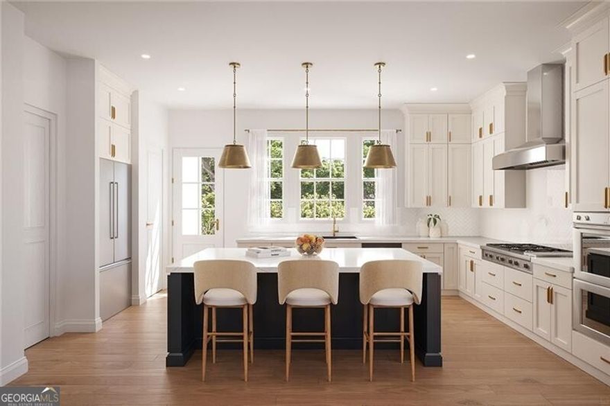 To Be Built in Alpharetta, GA. Renderings showcase the finishes, do not reflect exact floor plans and are subject to change.