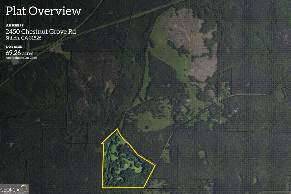 Situated in the heart of Shiloh, Talbot County, this 69.27-acre cattle farm presents a unique combination of agricultural potential, hunting retreat, and historic charm. Conveniently located just 3 miles from Manchester and 8 miles north of Talbotton along Hwy 85, the property offers peaceful country living with quick access to nearby towns and amenities. The landscape showcases rolling pastures, mature timber, and two flowing creeks-Mossy Branch and Lazer Creek-adding both beauty and function. Enhancements include fenced pastures and a holding pen for cattle, making the property ideal for livestock operations, farming, or establishing a premier deer camp. It also offers subdivision potential and multiple income opportunities from timber, agriculture, or hunting leases. With its proximity to Pine Mountain, Callaway Gardens, and Roosevelt's Little White House, this estate combines investment value with an exceptional rural lifestyle in a safe and welcoming community.