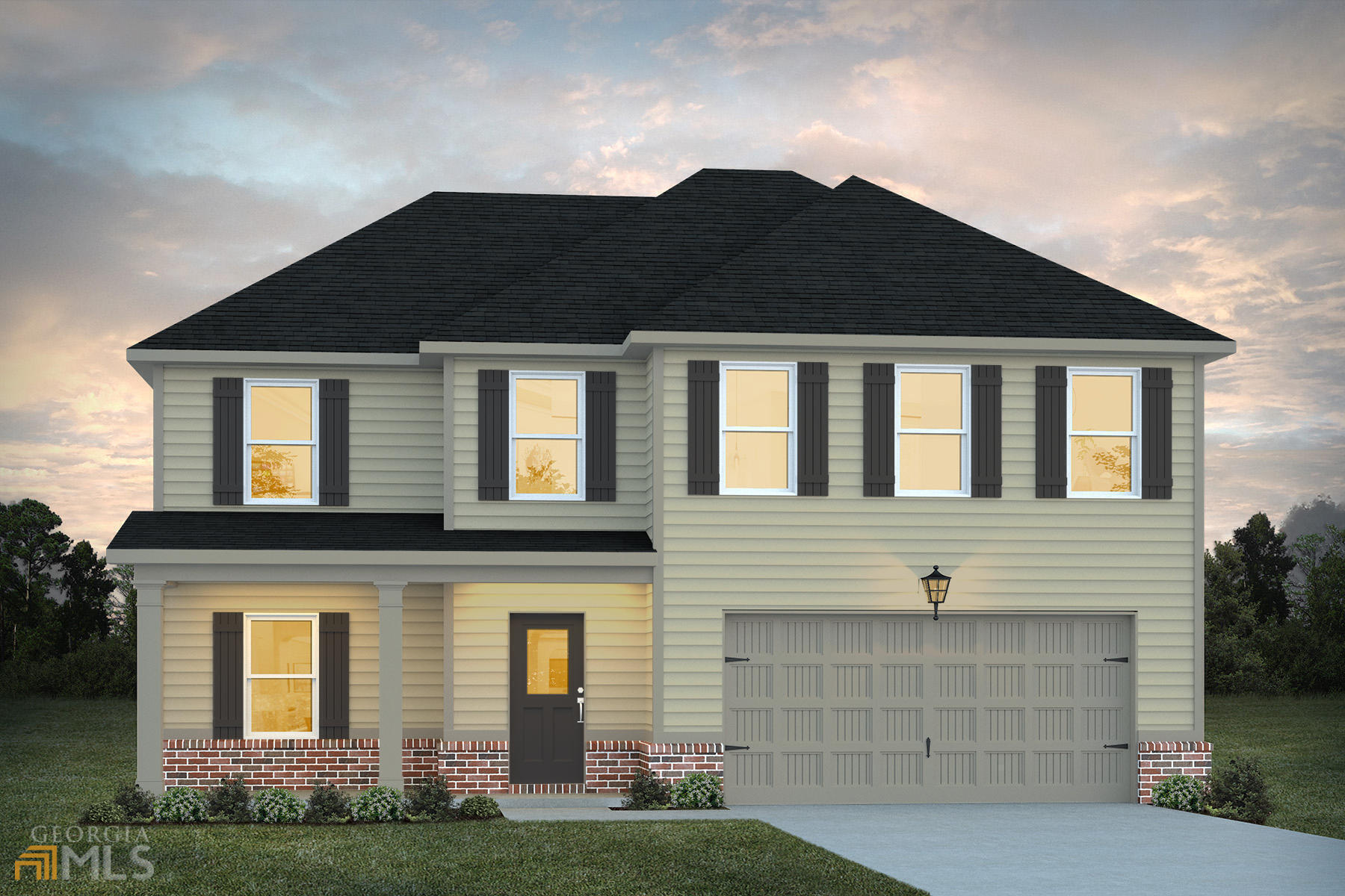 The Tucker is a 4 bedroom, 2.5 bath home with loft area. The open concept design provides a kitchen with an island and walk-in pantry. Spacious family room, perfect for entertaining. Upstairs, 3 secondary bedrooms, a full bathroom in hall and laundry room. Owner's Suite with walk-in closet, master bath with double vanity, and garden tub/shower combo. Lot 88 also includes full house blinds, granite countertops in the kitchen, LED lighting, Smart Home System features, UV air and surface treatment for HVAC, 1-yr Builder's & 10-yr Structural New Home Warranty, & more.