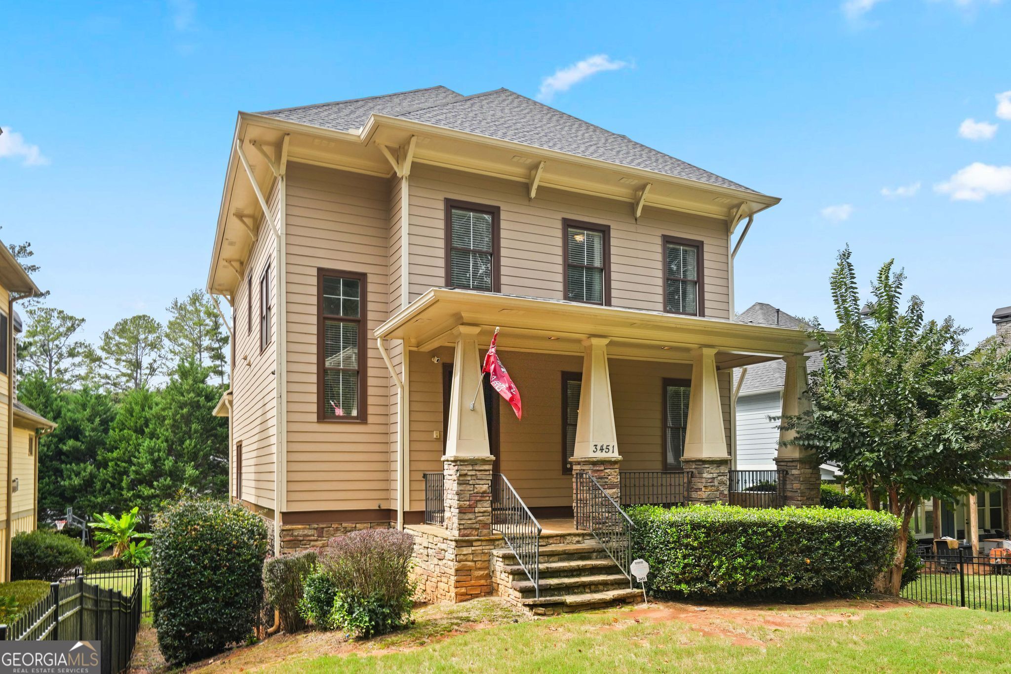 Beautiful 5 bedrooms, 3 bathrooms Home nestled in Historic College Park, the Six West Development, close to Woodward Academy, Hartsfield-Jackson Atlanta International Airport and all the shops and restaurants in the City of College Park/East Point is the perfect place to live and or raise a family. The home features an impressive living room with a vaulted ceiling, stone framed gas fireplace and a private porch adjacent to the living room. Additionally, the full finished basement, bedroom and full bathroom are ideal for a home office, or an in-law/teen suite. Motivated Sellers, Schedule in Showing Time **Owner will also rent home for $3800 a month**