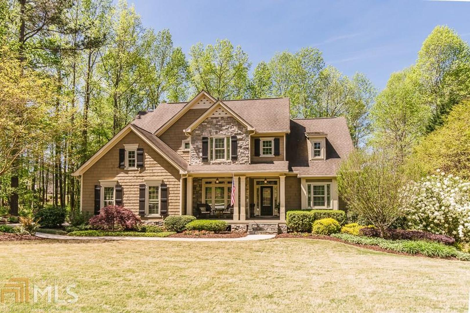A tranquil setting in the beautiful lake/swim/tennis HOA community of Lake Shore Estates. Wonderful location in the Walnut Grove school district. Features hardwood floors, tiled baths, custom plantation shutters on the front of the house, gas logs and more. Kitchen has custom cabinetry with fireside keeping room. Formal dining room, fireside great room and spacious master on main with large walk-in closet and spa like bath. Upstairs has a loft with 2 bedrooms with a Jack and Jill bath and another bedroom with an en suite bath. Flex space can be an office/nursery/media room. Lots of new improvements and upgrades. Beautifully maintained and landscaped. Must see! This one will not last!