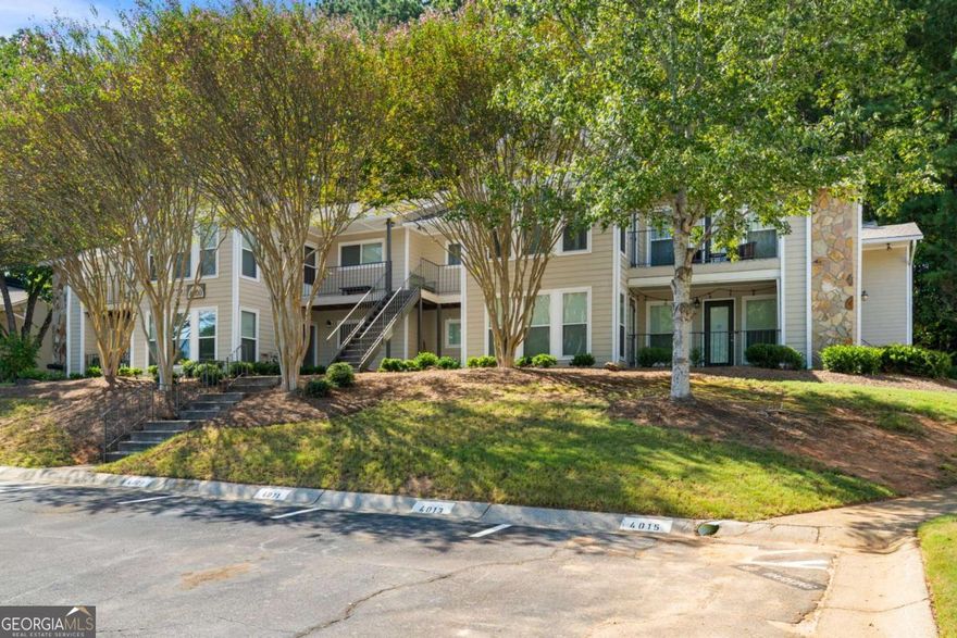 Have you been waiting for an affordable condo that offers both privacy and unbeatable convenience? Well, your patience has paid off! Welcome to this spacious 2-bedroom, 2-bathroom first-floor unit tucked away in a serene Roswell community, just minutes from everything you love about Historic Downtown Roswell and East Cobb. - The roommate-style floor plan makes daily living easy, with two generously sized bedrooms, each with large walk-in closets, separated by a bright and open living space. The living room flows naturally into a dining area and a large sunroom that doubles as the perfect flex space. Off the sunroom, a private patio extends your living outdoors and backs up to undeveloped wooded land, offering rare privacy and even the occasional deer sighting. - Inside, you'll enjoy single-level living with vinyl flooring throughout, minimal steps to the entry, and a layout that truly lives larger than its 1,263 square feet. Priced well below recent sales in the community, this condo presents a prime opportunity to get into a desirable Roswell location at a great value. - The community itself is well maintained with a professionally managed HOA that covers water, pest control, exterior, and yard maintenance, plus a pool to enjoy in the warmer months. Neighbors here appreciate the true sense of community, quiet surroundings, and even a community lake. - The location provides for an unmatched lifestyle. Head left out of the neighborhood and you're minutes from vibrant downtown Roswell with its incredible restaurants, breweries, festivals, and events. Go right, and you're in East Cobb with top shopping, gyms, and dining at your fingertips. You're also just a short drive from the Chattahoochee River and Nature Center, Azalea Park, The Mill, and miles of parks and trails. Everyday conveniences like Kroger, Starbucks, and local restaurants are right across the street. - Opportunities like this don't last long in Roswell. Come check it out for yourself
