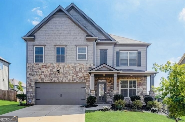 Available 8/1/2025. This Beautiful home is one you will want to stay forever. You have to see this 5BR and 3 BA house located in the best school districts. New Floors on the main level and Paint. The floor plan features a large family room and separated dining room. Located in the West Forsyth schools, Minutes from GA400, Lake Lanier, Sawnee Mountain, Walking Parks, Shopping & Dining. Move in ready! Lawn care can be provided if needed to be added to monthly rental.