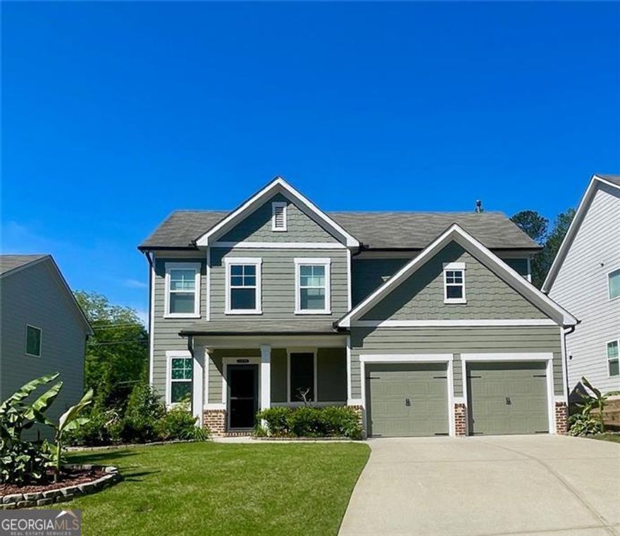 Welcome to your new haven-a modern retreat that blends style, comfort, and a welcoming charm! This "Kensington Floor Plan" 4-bedroom, 3.5-bath home, constructed in 2019, is completely move-in ready and perfect for creating lasting memories. The heart of the home is its bright, open kitchen where every detail delights a home chef: imagine working with elegant granite countertops, crisp white cabinetry, a spacious island, and plenty of storage space, all complementing a mint condition stove. The kitchen effortlessly flows into a cozy living room crowned by a beautiful fireplace that invites you to unwind and gather with loved ones, while a dedicated dining area sets the stage for delightful meals and conversations. Designed with real life in mind, the main floor features a private primary suite complete with an oversized walk-in closet and a spa-like ensuite boasting double vanities, a soothing soaking tub, and a separate shower. Upstairs, three additional bedrooms and a full hall bath ensure ample space for family or guests. Step outside to discover your own outdoor sanctuary: an enclosed back patio perfect for extending your living entertaining space into fresh air and a generously-sized, fenced yard that offers both privacy and room to play or entertain. A two-car garage rounds out this exceptional property, providing ample parking and storage. This home is bursting with welcoming energy and modern elegance-come experience it for yourself and start the next exciting chapter of your life!