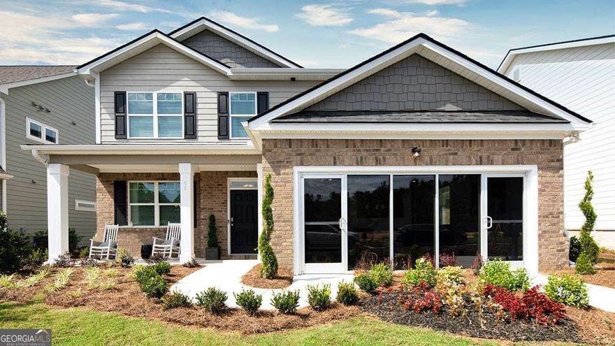 Gorgeous & Private Homesite! In Jackson County's newest Premier Master Planned Community with incredible amenities! Jackson County's newest Premier Master Planned Community with incredible amenities! Twin Lakes is only 2 miles from I-85, 5 minutes to Downtown Hoschton/Braselton with their quaint shops, restaurants and local brewery. Newer sought after Jackson County Schools! SPECIAL FINANCING! Estimated Completion March 2025. The ELLE floor plan (same floor plan as one of our decorated model homes) is an affordable 5 bedroom, 3 1/2 bath Two-Story home with the Owner's Suite on the 1st floor and a huge covered rear patio Backing up to Green space in TWIN LAKES with AMAZING AMENITIES: POOL - CLUBHOUSE - FITNESS CENTER - PLAYGROUND - DOG PARK, LAKESIDE PAVILION and WALKING TRAILS to bike or stroll around the serene nature. Home seekers will love this brand new home in a premier master planned community with gorgeous tree lined and multi-purpose pathways.    Kitchen features GREY cabinets with Quartz countertops and stainless steel appliances. Hardwood floors on 1st floor except bedrooms.  Relax and enjoy your coffee in the morning, or a glass of wine with friends in the evening while grilling on your private covered patio. Total Price includes dual zone lawn irrigation system, window blinds, 2 ceiling fans, garage door opener, architectural shingles, 4 sides brick water tables, etc. and Smart Home technology.   Ask about the FREE 10 year warranty through RWC with this home!     Conveniences such as Northeast Georgia Medical Center (only 15 minutes away) and Chateau Elan Winery and Golf Club is just 10 minutes away! NEW PUBLIX  Supermarket is at the front entrance to  Twin Lakes off Highway 53.  Stock Photos used.