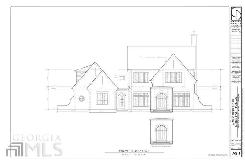 Traditional new construction home by Crestar Homes is located on a quiet street in Buckhead. Entrance foyer leads to formal dining room and study, could also be used as a guest bedroom with en-suite bath. Oversized family room with fireplace with 2 sets of French doors leads to covered porch with fireplace. Kitchen opens to the family room with oversized island and stone counters. Mudroom is located off of the 3 car garage. Office and pool bath also located on this level. Upper level staircase leads to 4 bedrooms with en-suite baths including oversized primary suite with walk-in closets and luxurious primary bath with dual vanities, separate tub and shower. Bonus room and laundry room located on the upper level as well. 12ft ceiling on main and 10ft on the upper and lower levels. Basement has playroom, guest suite with en-suite bath and access to the walk out backyard and pool.