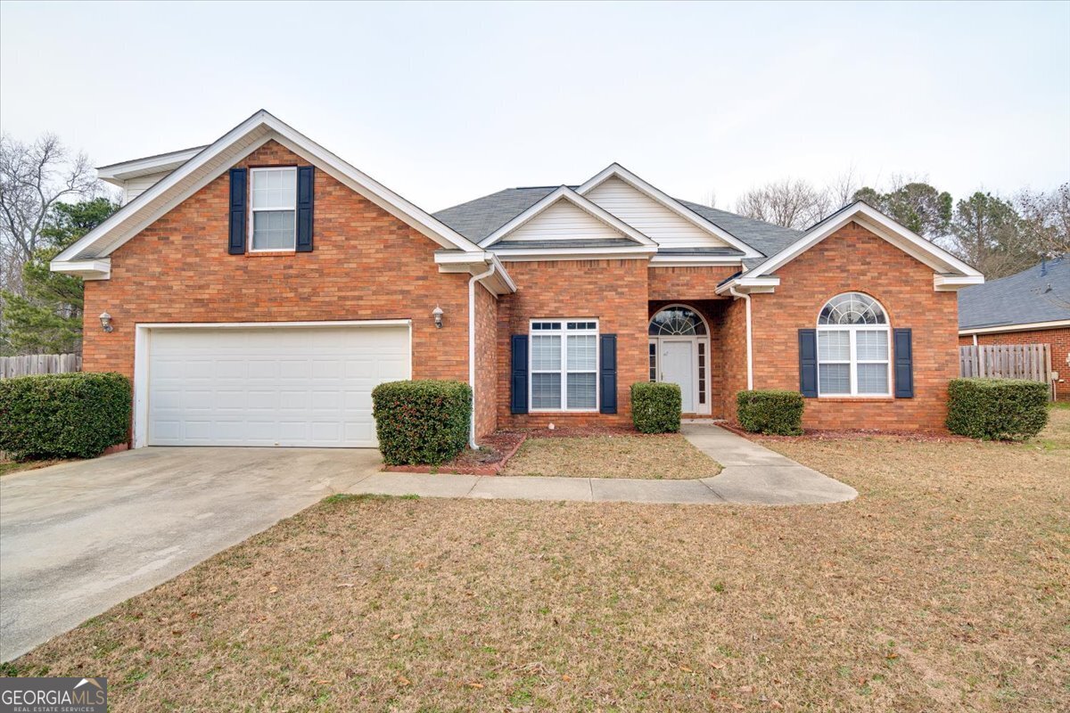 Convenient LOCATION just outside of Gate 2 of FT. Eisenhower! This all brick 3 bedroom, 2 bath home with a bonus/flex room above the garage could potentially serve as a 4th bedroom! Various updates throughout, including FRESH paint, NEW FLOORING, NEW kitchen countertops and cabinet refacing, This home features an open floor plan with split bedrooms. Separate dining room and living room provide optional spaces to use for a home office or crafting! NEW stove, HVAC 6 years old, NEW Roof. TURNKEY!