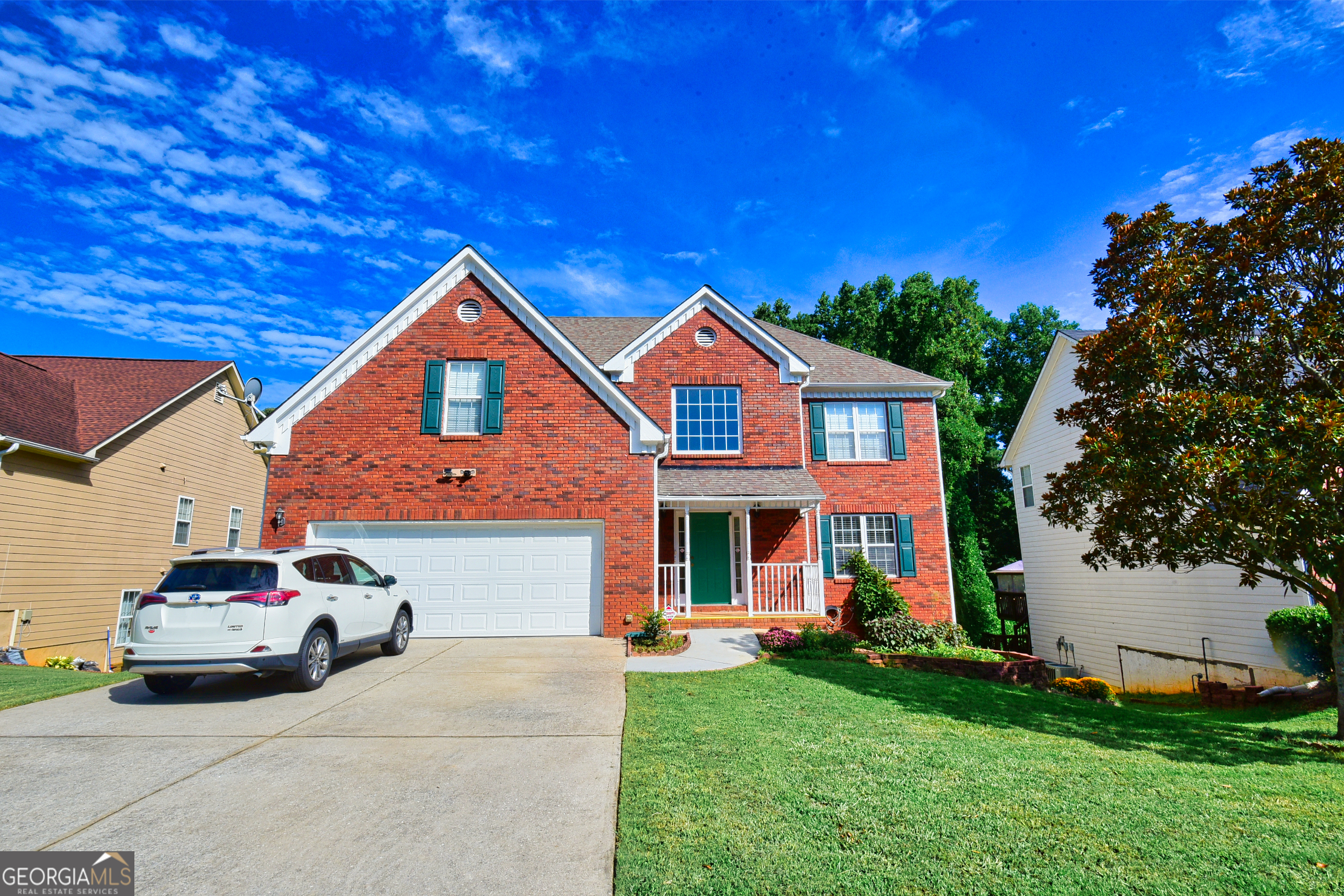 Well-maintained, fully furnished 4BR/2.5BA home with over 2,500 sq ft in desirable Adams Landing! Original owners. Features include an open floor plan, vaulted ceilings, a spacious living room with fireplace, and a large kitchen with dining area. The owner's suite offers a walk-in closet and private en-suite bath. A partially finished basement with private entry provides flexible space-ideal for a guest suite, home office, gym, or media room. Situated on a 0.44-acre lot, one of the largest in the subdivision. Convenient to downtown Lawrenceville, parks, schools, and major highways. Don't miss this versatile, move-in-ready gem!