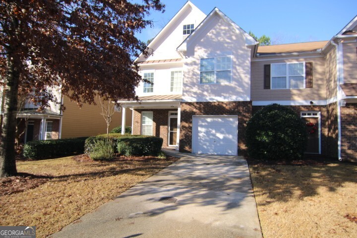 Gorgeous 3-bedroom townhome minutes from the Halcyon, GA 400, Highway 9, Avalon, restaurants, groceries, etc in Alpharetta! Freshly painted interior and beautiful hardwood floors throughout. Stainless appliances & solid surface counters. Sunroom/keeping room off the kitchen. 2-story Family room w/gas fireplace, Oversized master w/sitting room, walk-in closet! Large-sized secondary rooms & generous closet space. 1 car garage & private back patio/yard wooded lot. Clubhouse, pool, playground & plenty of guest parking. WASHER DRYER & REFRIGERATOR INCLUDED!