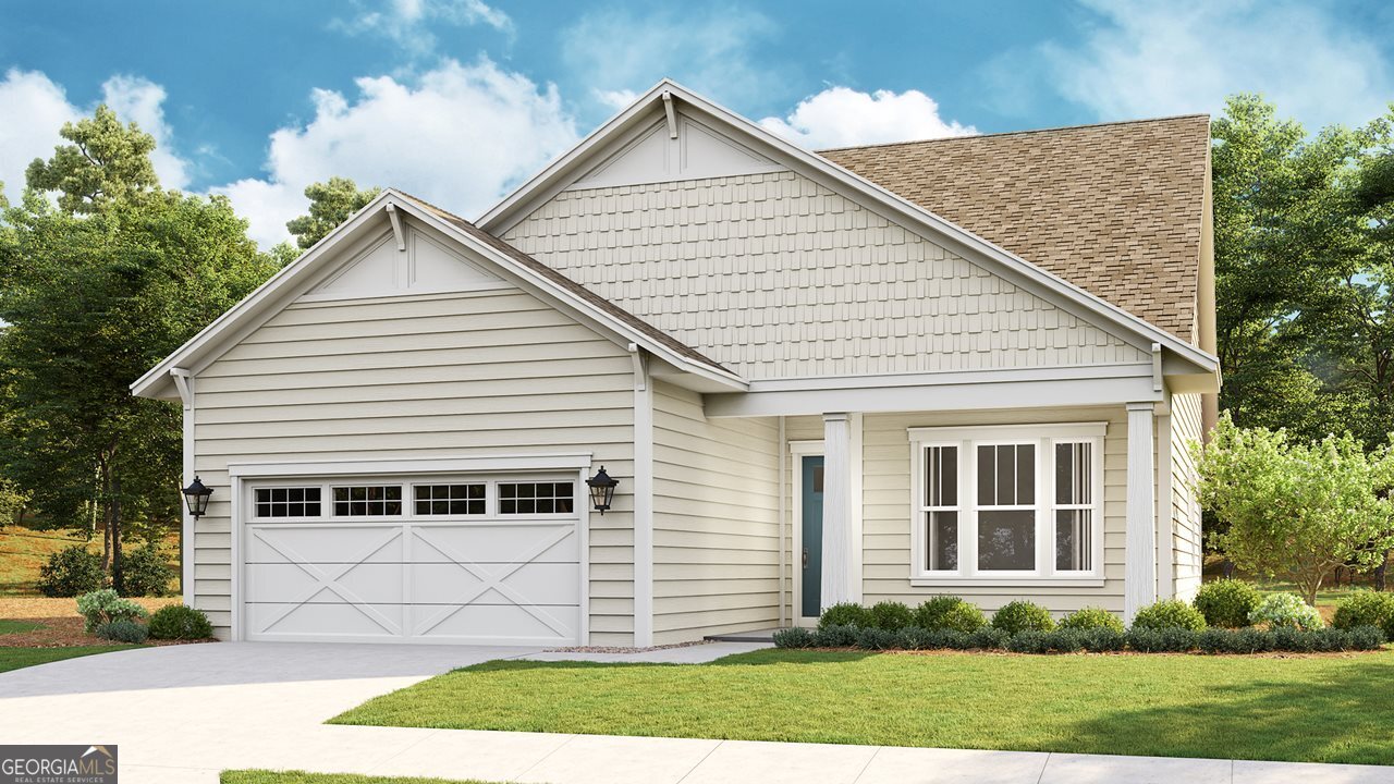 **NEW CONSTRUCTION** Model photos used for reference. Discover the Emily floorplan, 2-Bedroom, 2-Bath home with a spacious Den and unfinished Bonus Room, perfect for a guest suite, studio, or game room. The heart of the home is an open concept living space where the kitchen takes center stage, offering Lormand Maple White cabinetry, Steel Gray granite countertops, and upgraded pendant lighting. Polaris Seaglass EVP flooring flows seamlessly throughout, while stylish 2" faux wood blinds, ceiling fans, and thoughtful touches like a floor outlet enhance everyday functionality. Retreat to the extended owner's suite, where tray ceilings, dual vanities, a private linen closet, and a frameless glass shower create a spa-like experience. Step directly onto your 4' extended lanai, bordered by a 6' privacy wall-an ideal spot for quiet mornings and sunset reflections. Set within a gated community with a nearby nature trail, this home also features a laundry room utility tub rough-in and the Taexx built-in pest control system, combining luxury with long-term peace of mind.
