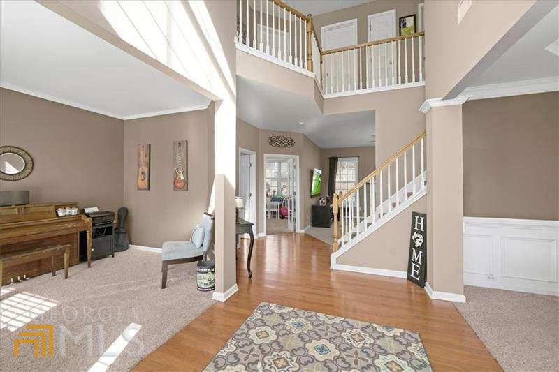 Open floor plan, great curb appeal, extra long driveway in a cul-de-sac in sought after Coventry Subdivision! Great Forsyth County Schools and private key for neighborhood access to the Greenway. Just minutes from GA 400, shopping and restaurants. This 4 bedroom, 2.5 bath plus office/playroom, large master, great size laundry room won't last long! You clients will love the large eat in kitchen with granite countertops, island and stainless steel appliances. The backyard is fenced with a covered patio.